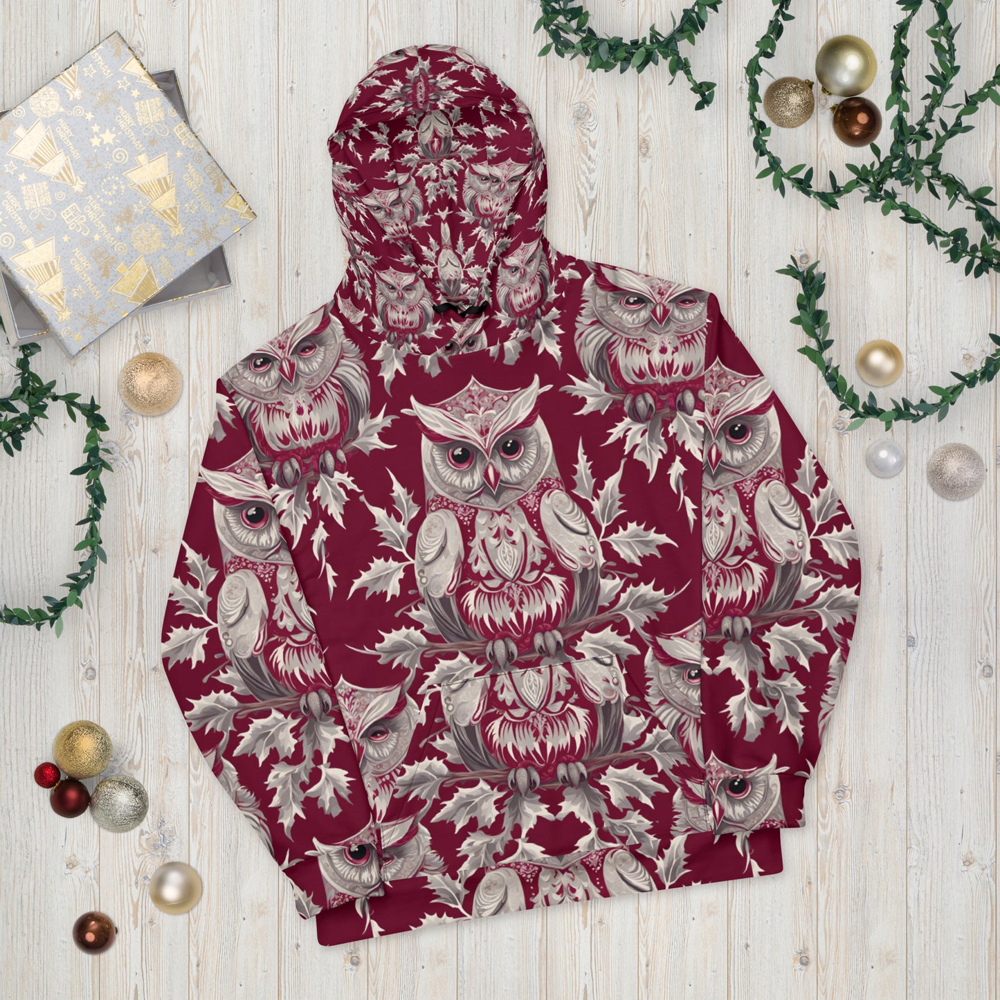 PGP Holiday Unisex Hoodie - Whispers in the Snow Print | Soft, Cozy & Stylish