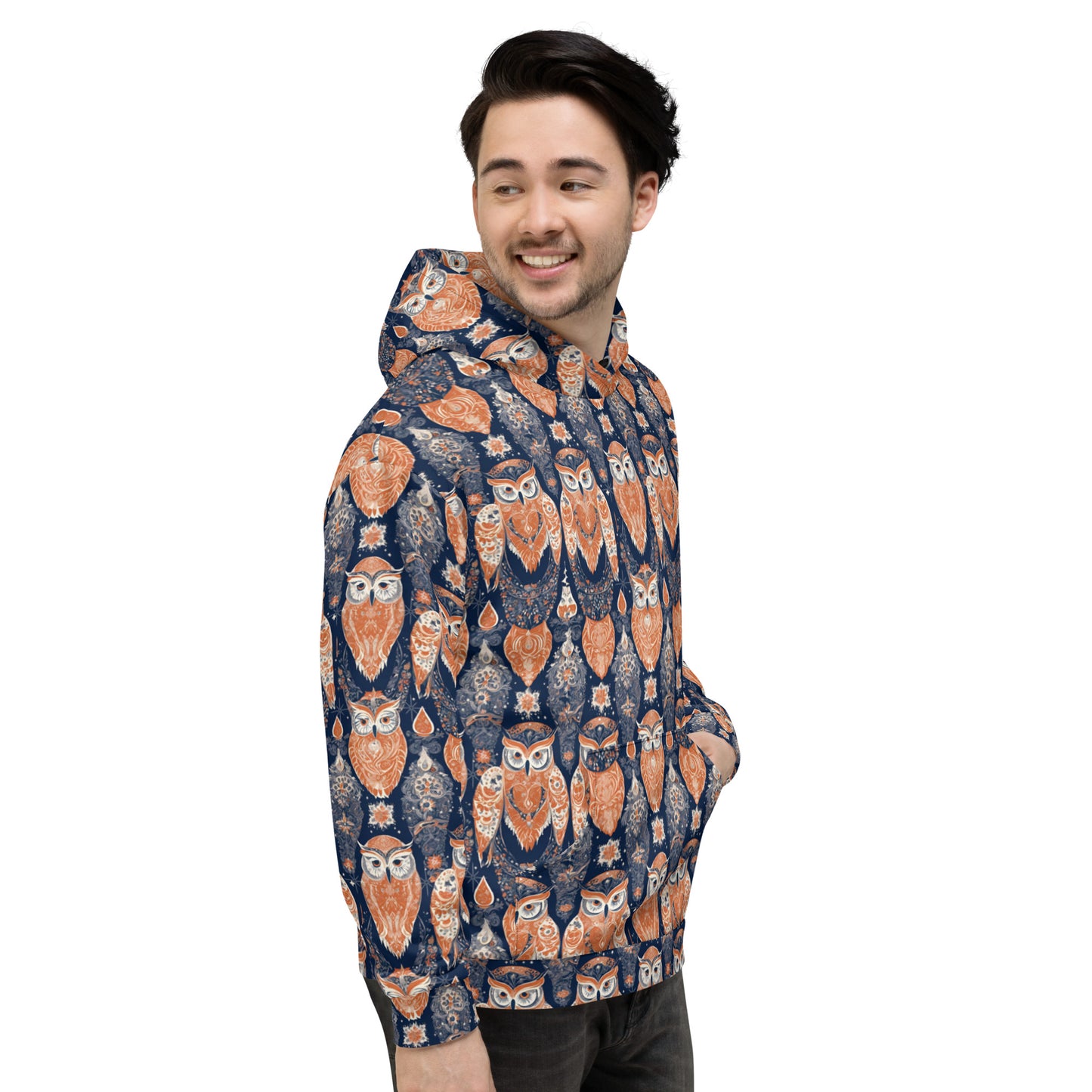PGP Holiday Unisex Hoodie - Ivory Embers Print | Soft, Cozy & Stylish