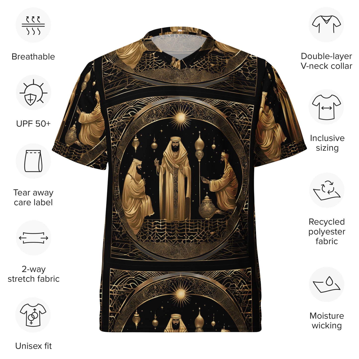 PGP Holiday Felis Día de Reyes Unisex Relaxed Sports Jersey – Three Kings Day Epiphany 2025