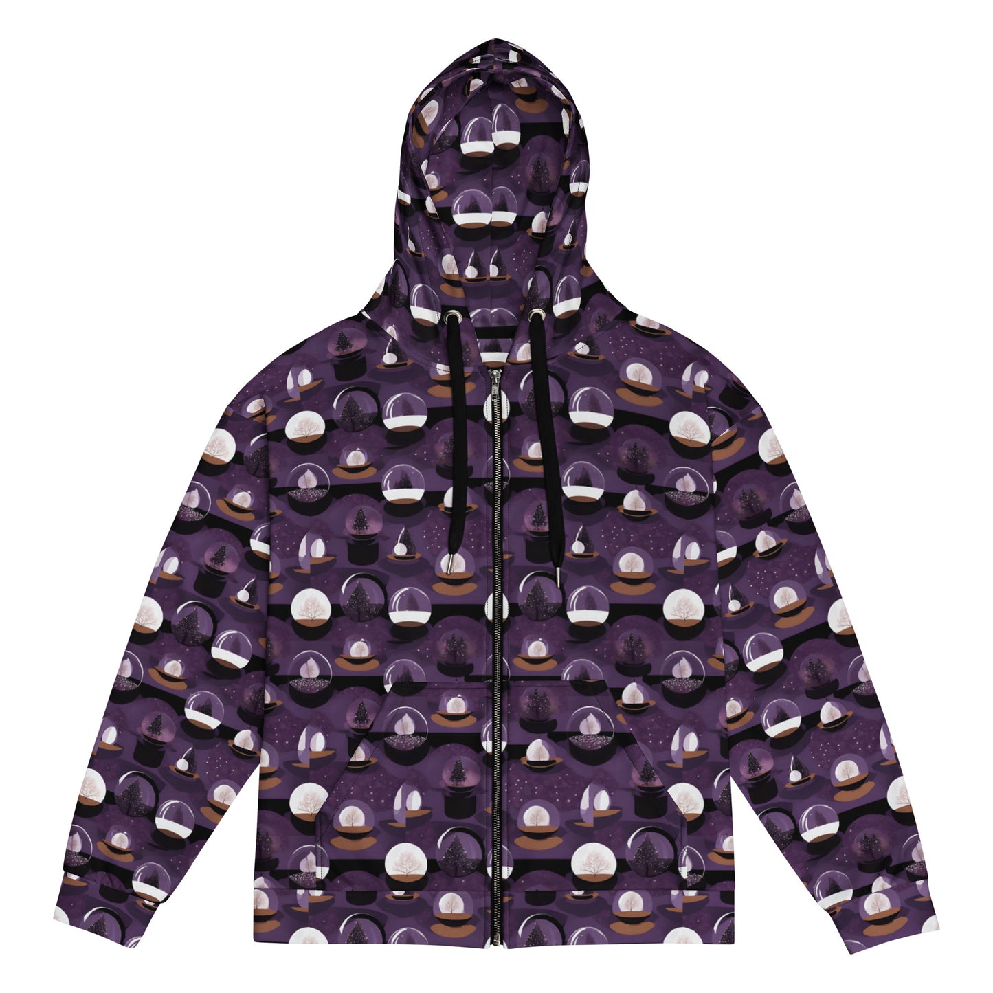PGP Holiday Twilighted Unisex Zip Hoodie - Mid-Century Modern Inspired Print | Comfortable & Stylish