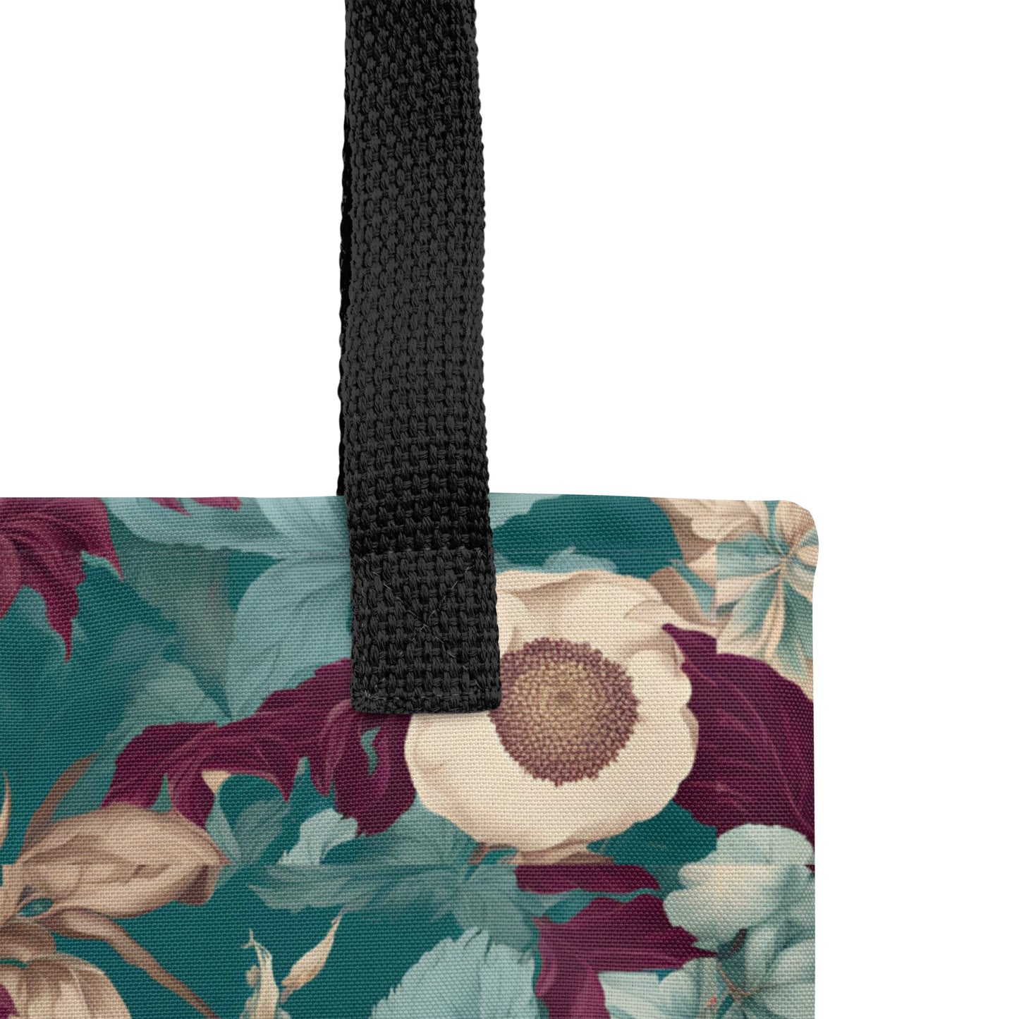 PGP Holiday Snow Caps Botanical Print Tote – Spacious, Trendy, and Versatile