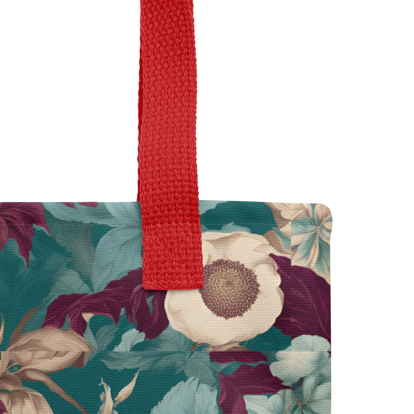 PGP Holiday Snow Caps Botanical Print Tote – Spacious, Trendy, and Versatile