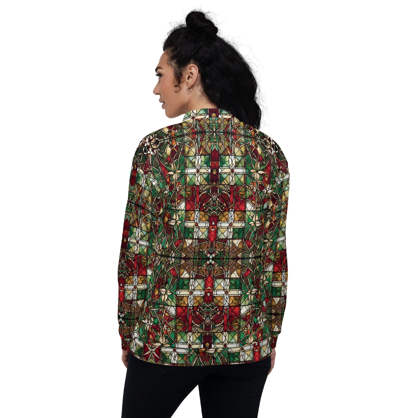 PGP Holiday Red & Green Highlands Unisex Bomber Jacket – Festive Style & Comfort