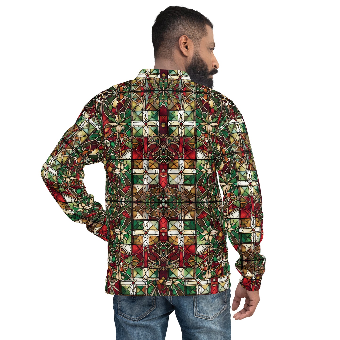 PGP Holiday Red & Green Highlands Unisex Bomber Jacket – Festive Style & Comfort