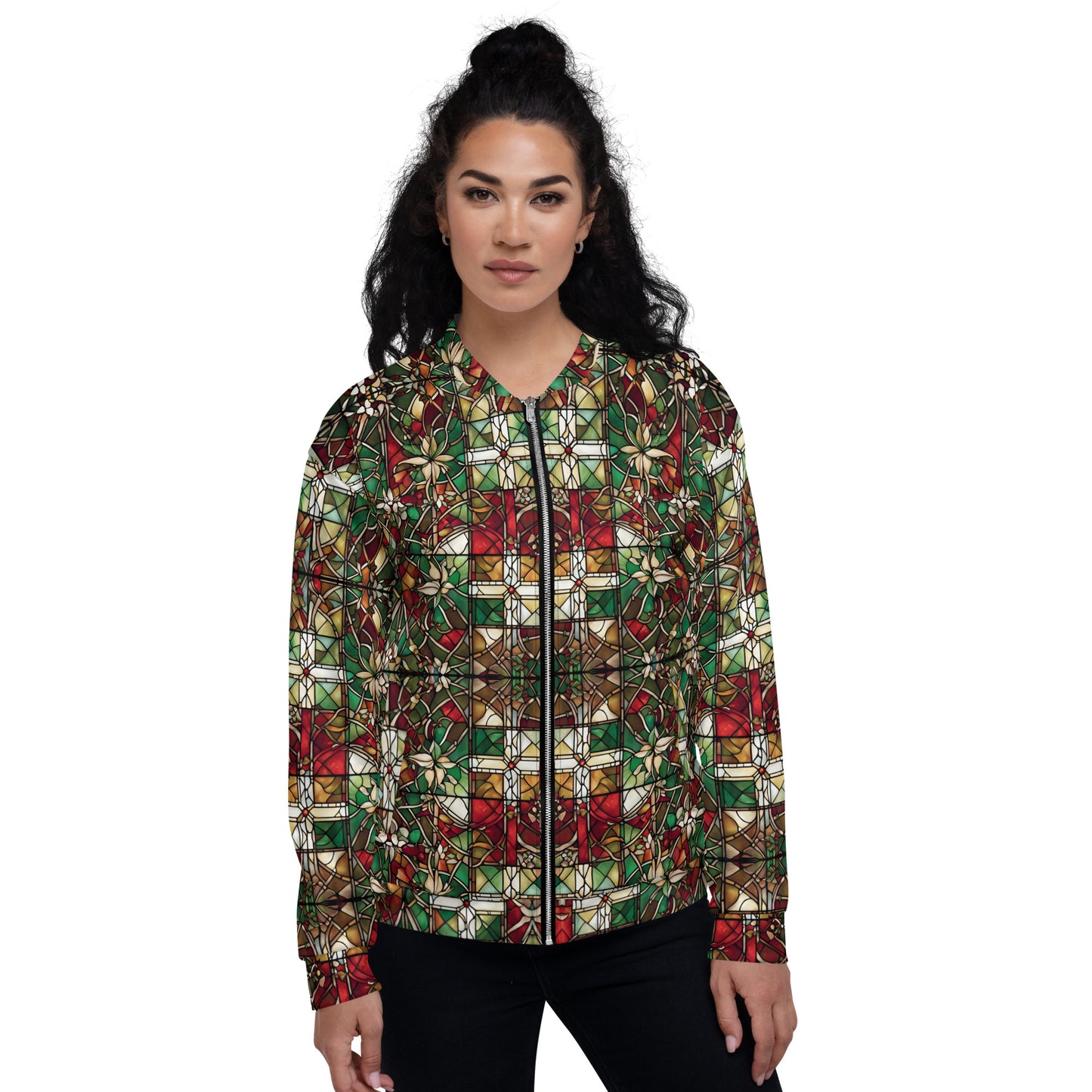 PGP Holiday Red & Green Highlands Unisex Bomber Jacket – Festive Style & Comfort