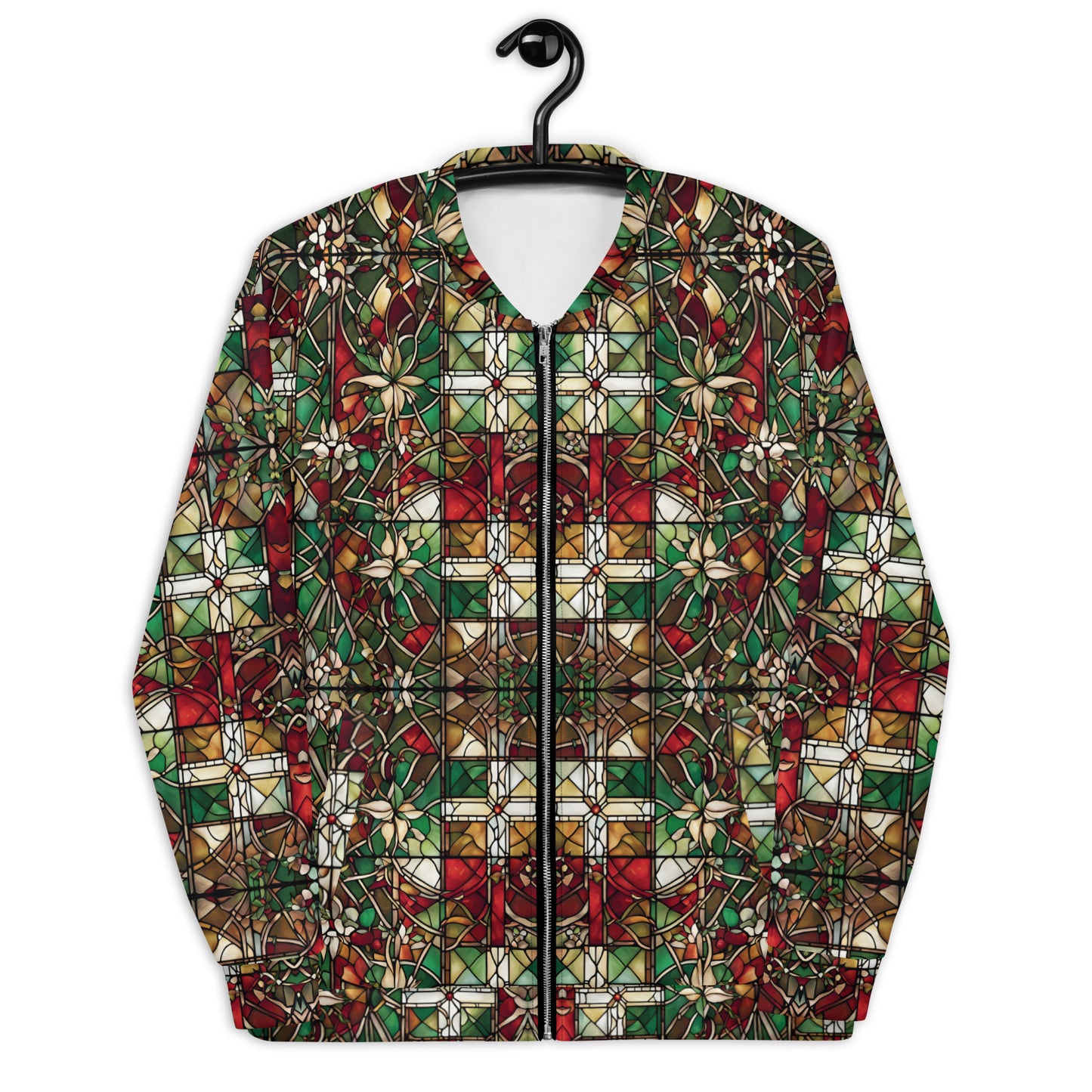PGP Holiday Red & Green Highlands Unisex Bomber Jacket – Festive Style & Comfort