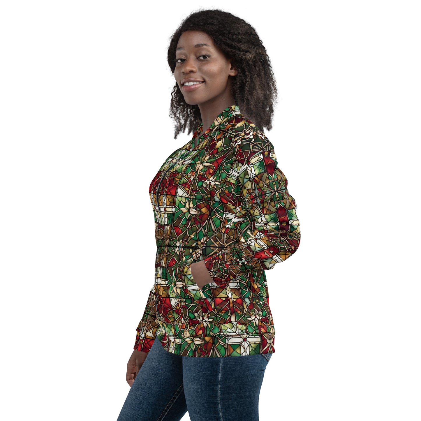 PGP Holiday Red & Green Highlands Unisex Bomber Jacket – Festive Style & Comfort