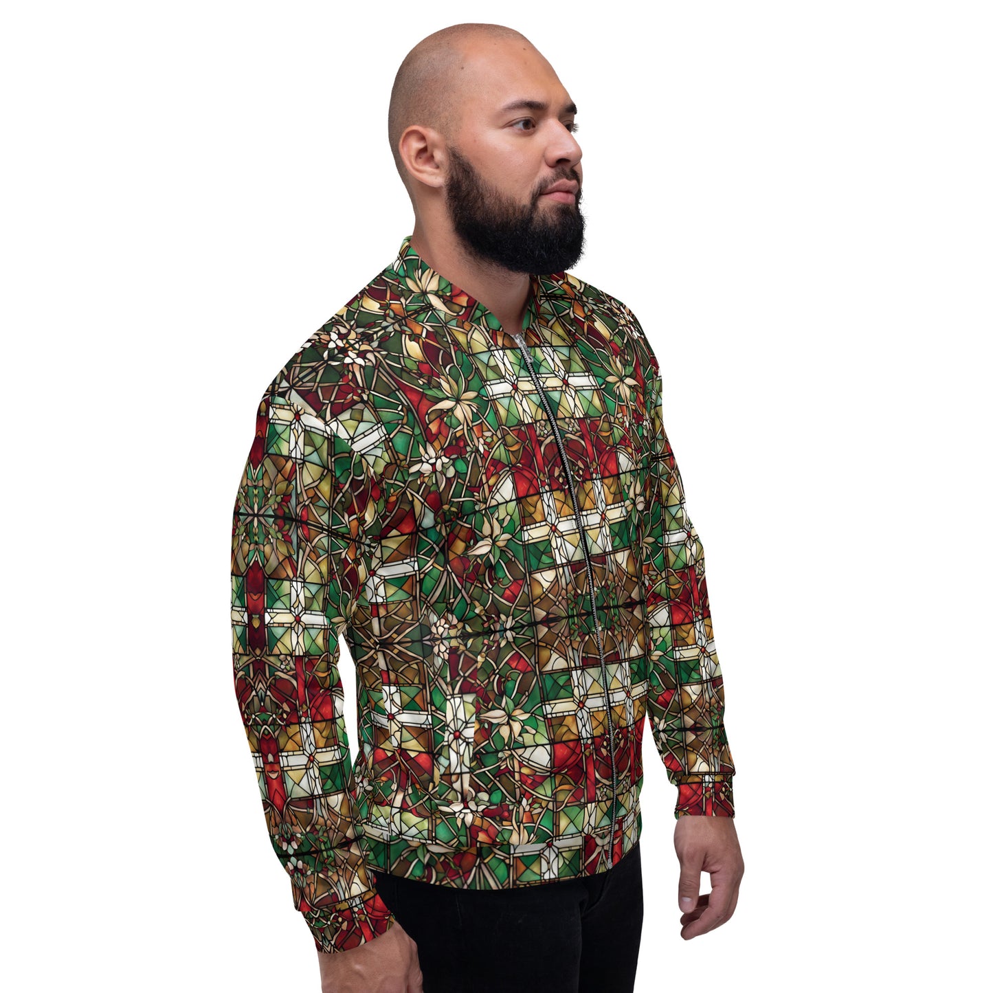 PGP Holiday Red & Green Highlands Unisex Bomber Jacket – Festive Style & Comfort