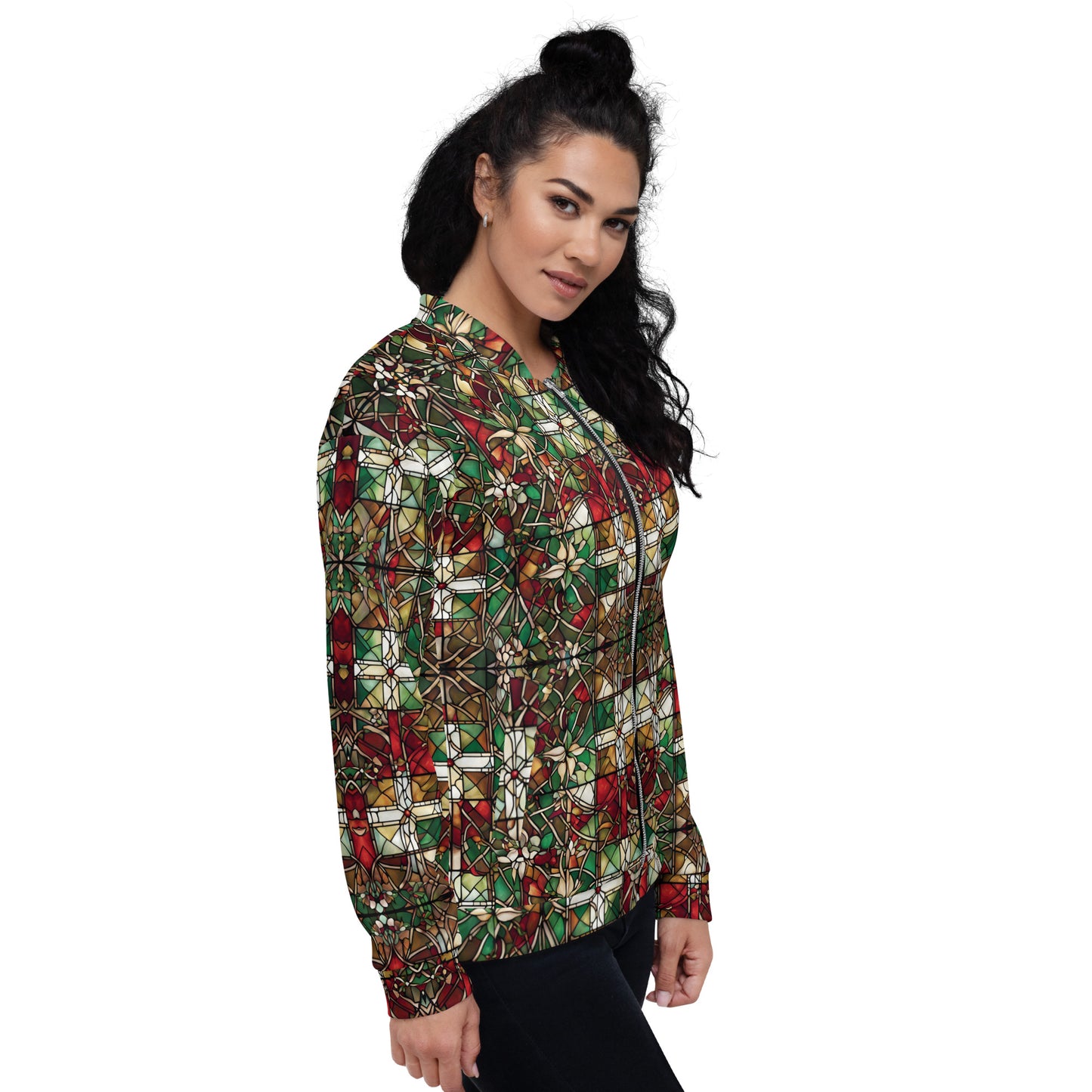 PGP Holiday Red & Green Highlands Unisex Bomber Jacket – Festive Style & Comfort