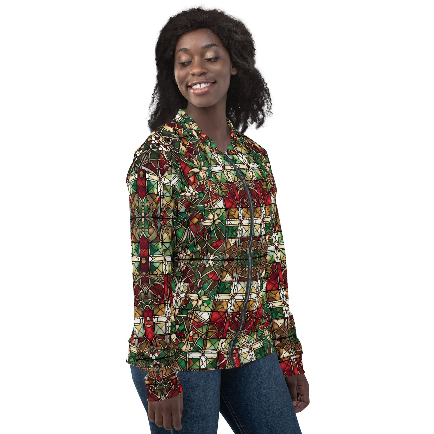 PGP Holiday Red & Green Highlands Unisex Bomber Jacket – Festive Style & Comfort