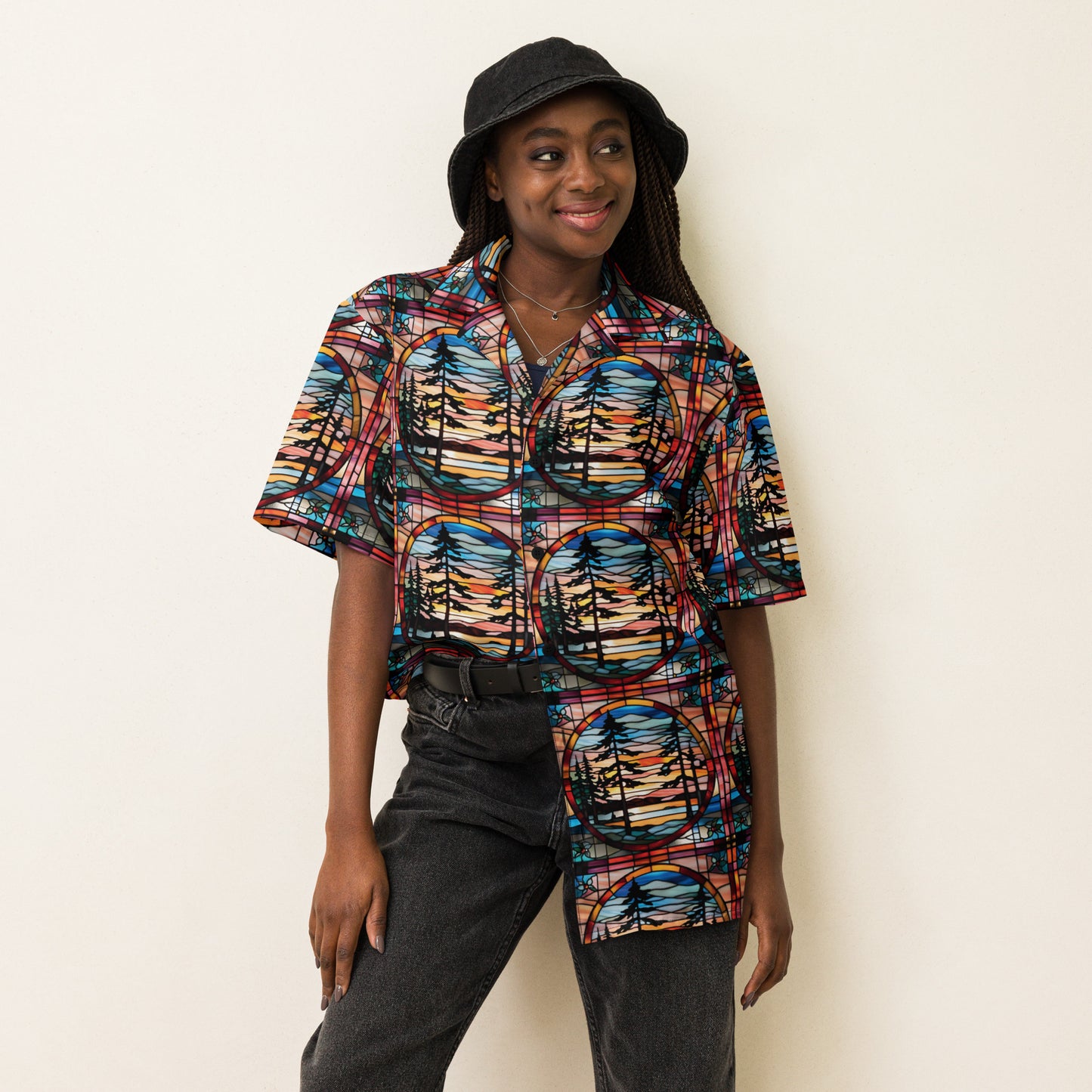 PGP Holiday Holiday Hemlock Unisex Button Shirt – Perfect for Layered Winter Looks