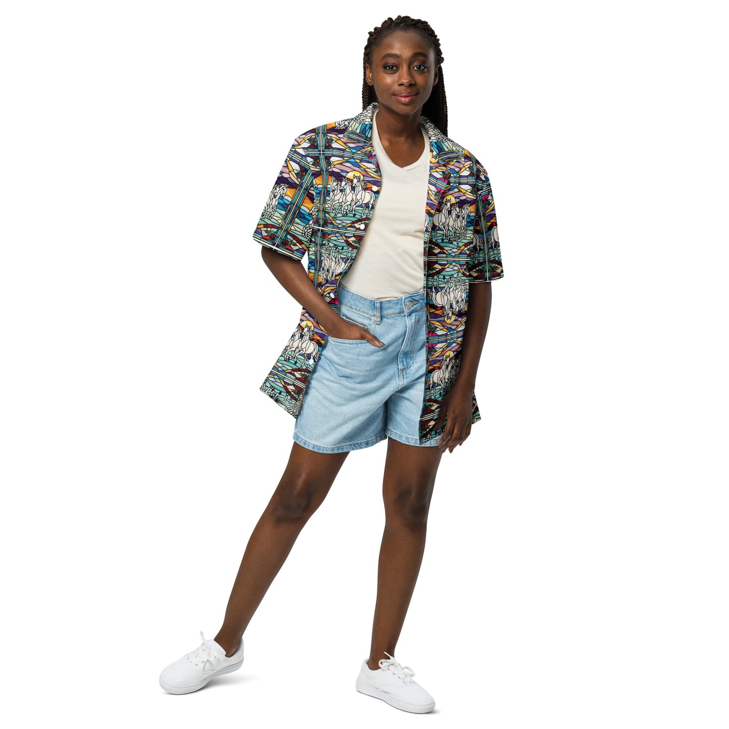 PGP Holiday Season's Wings Unisex Button Shirt – Perfect for Layered Winter Looks