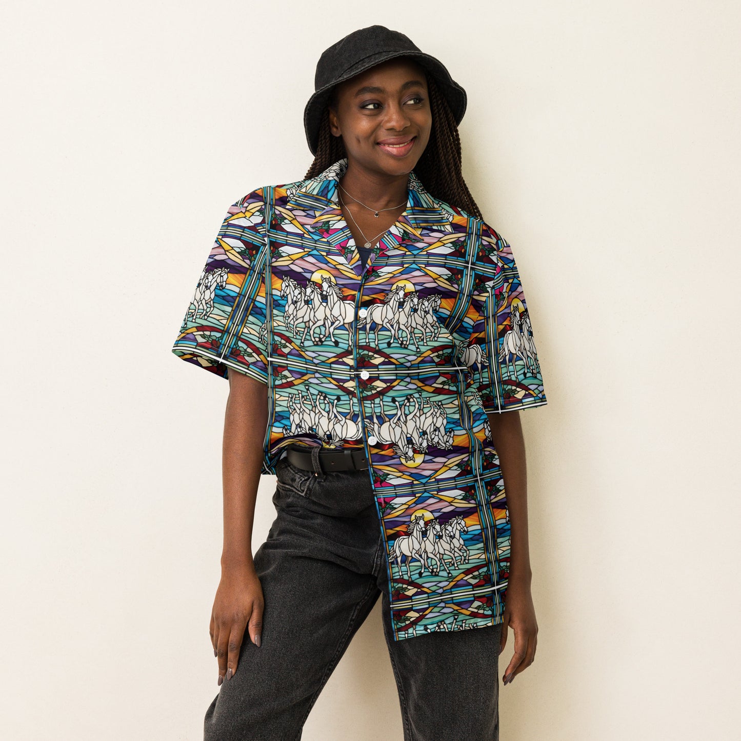 PGP Holiday Season's Wings Unisex Button Shirt – Perfect for Layered Winter Looks