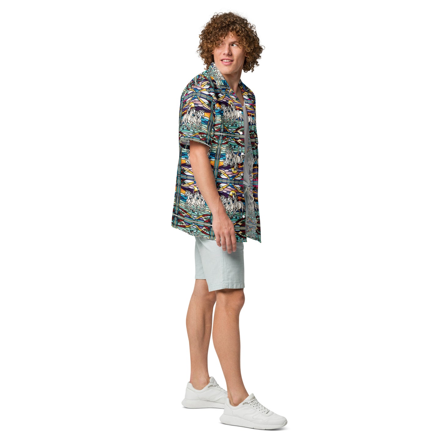 PGP Holiday Season's Wings Unisex Button Shirt – Perfect for Layered Winter Looks
