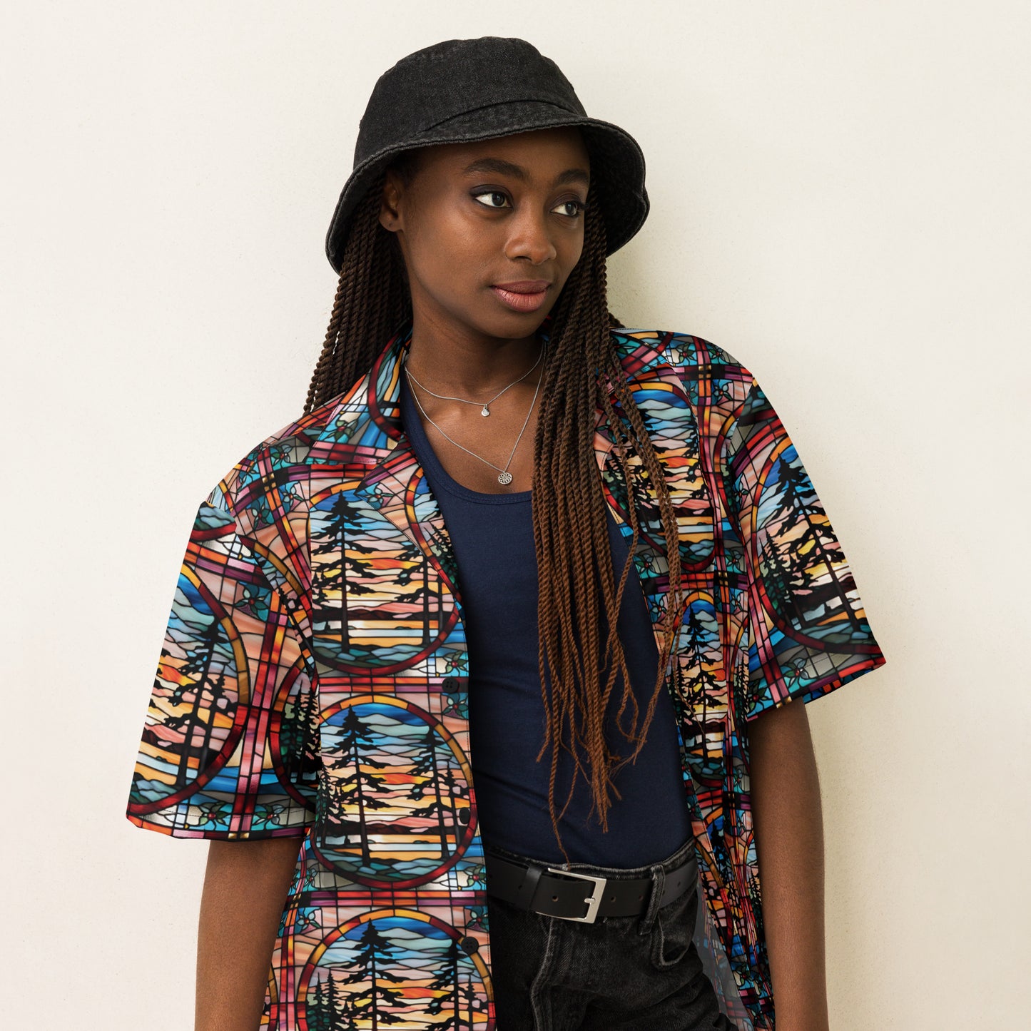PGP Holiday Holiday Hemlock Unisex Button Shirt – Perfect for Layered Winter Looks