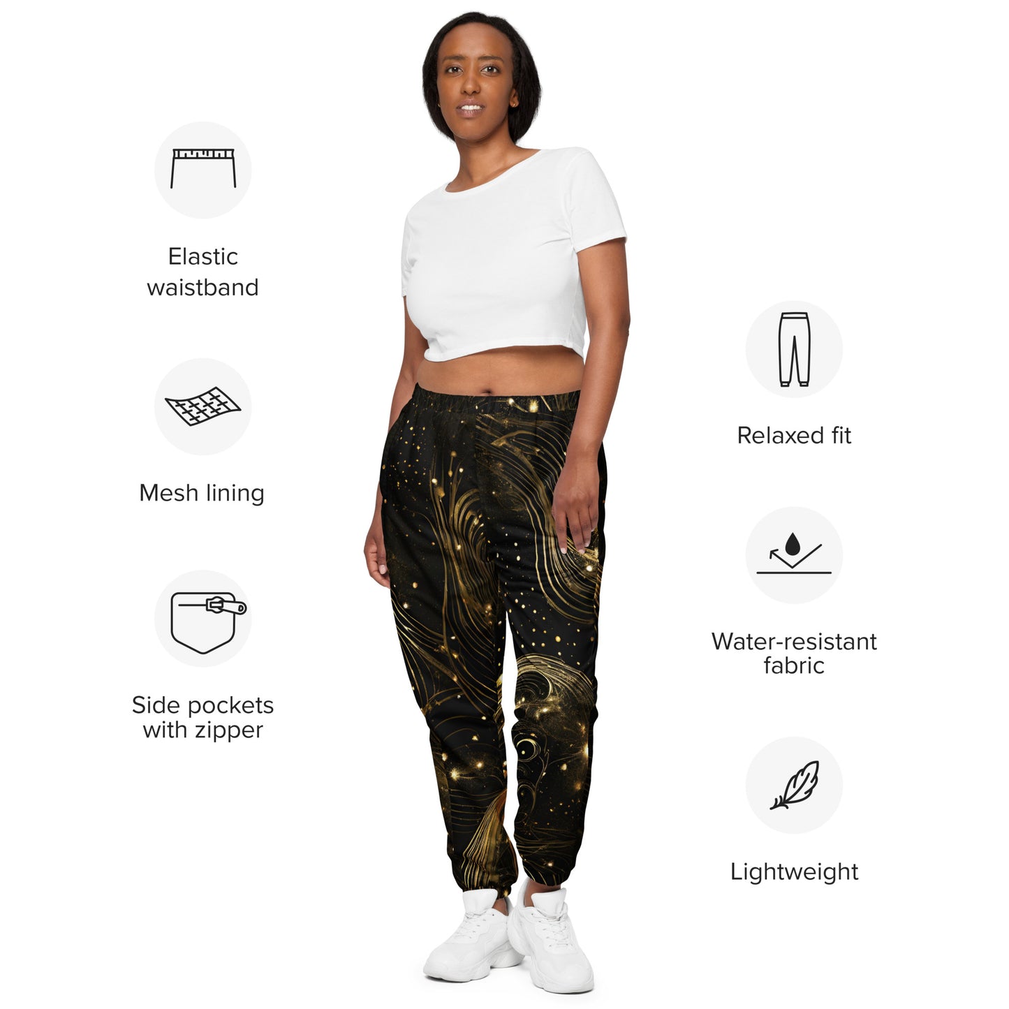 PGP Holiday Midnight Goldscape Unisex Track Pants – Stylish & Comfortable