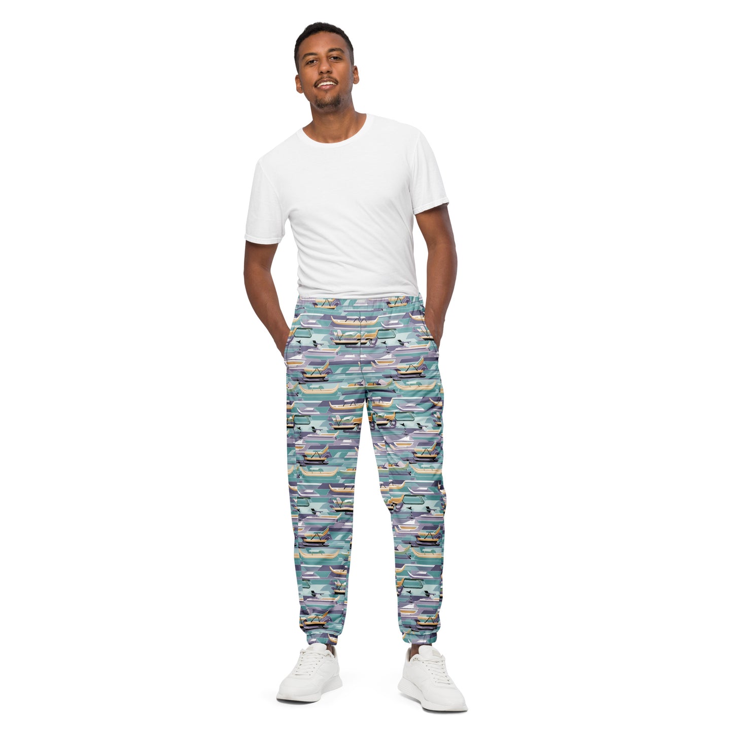 PGP Holiday Sled Scape Unisex Track Pants - Lightweight & Water-Resistant | Stylish Streetwear & Workout Gear