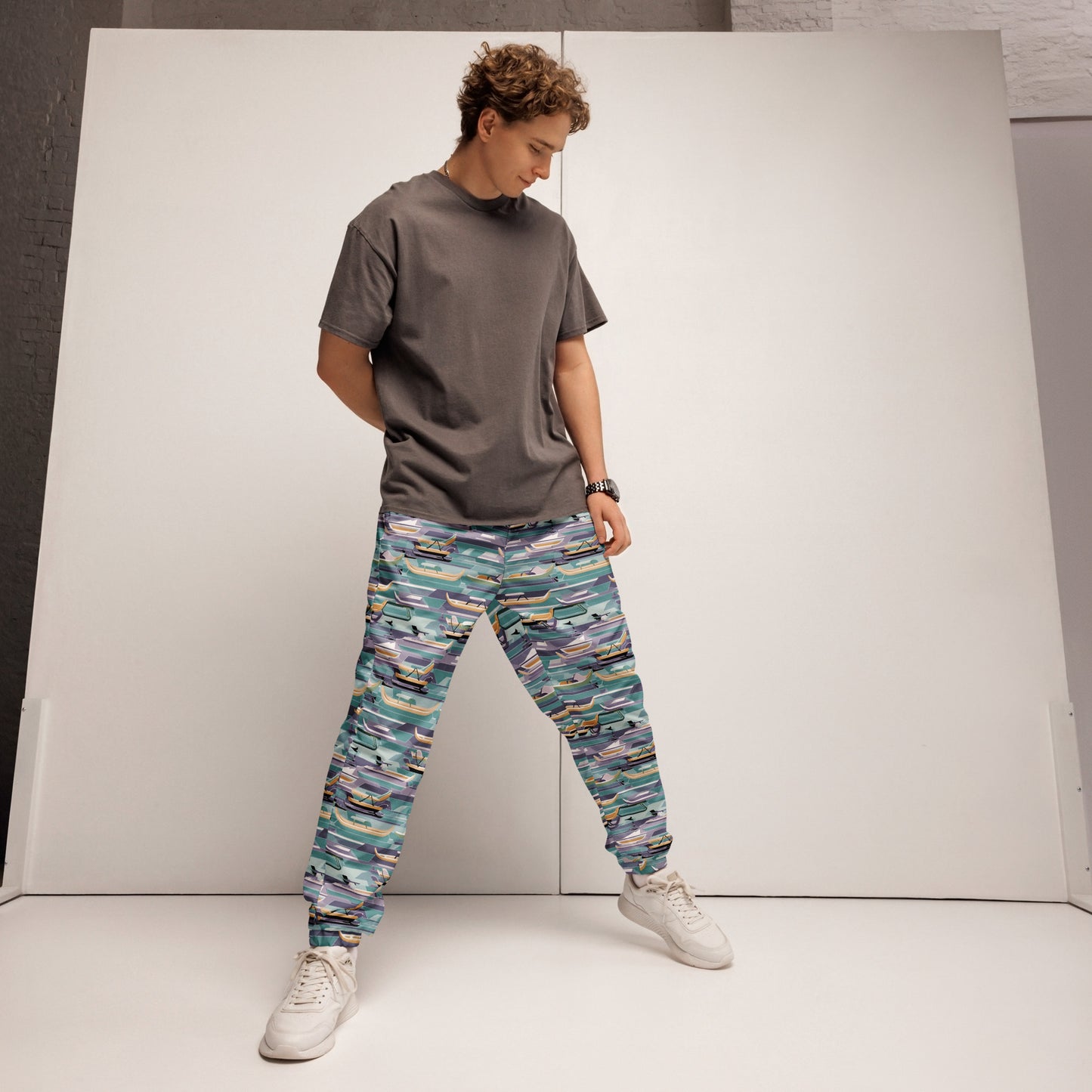 PGP Holiday Sled Scape Unisex Track Pants - Lightweight & Water-Resistant | Stylish Streetwear & Workout Gear