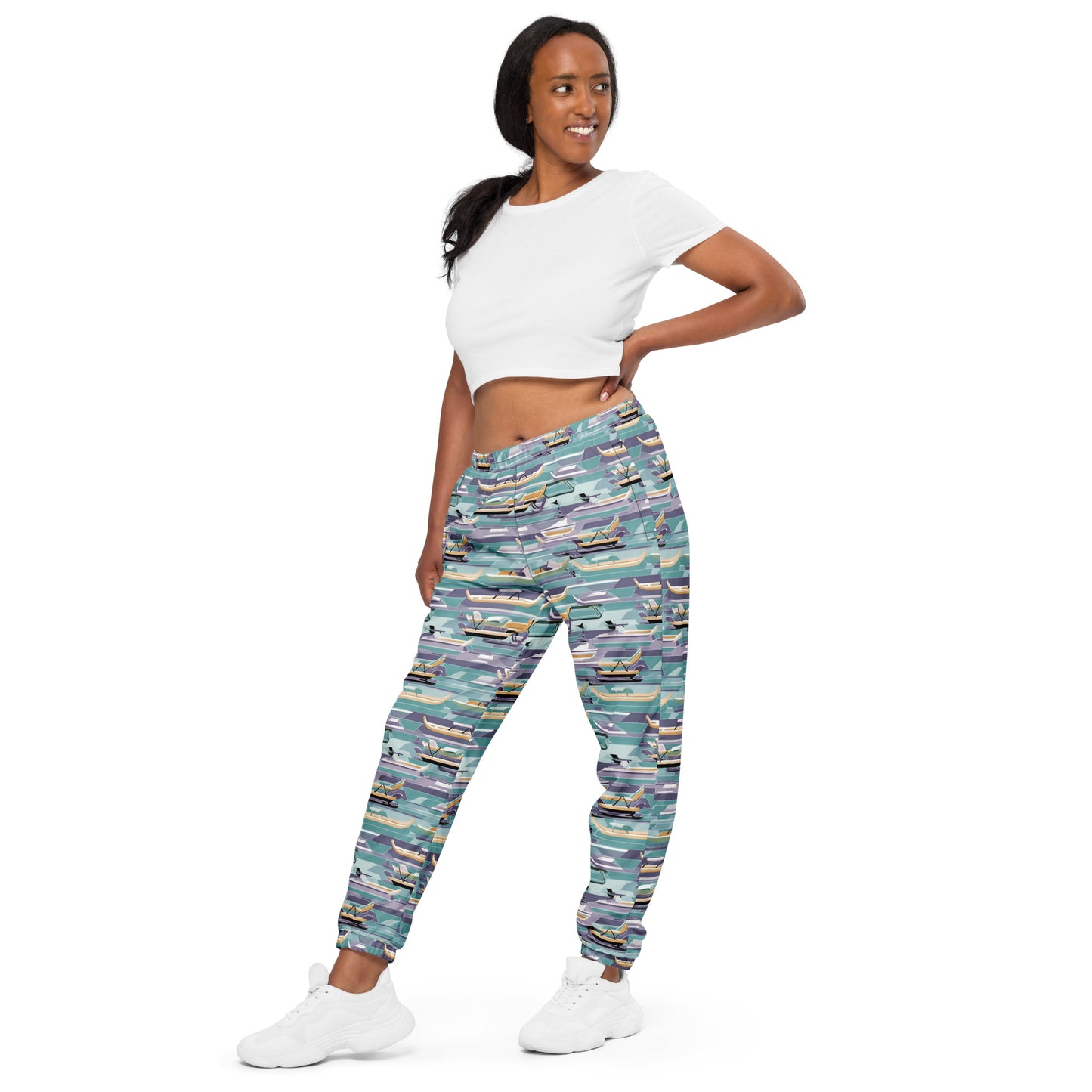 PGP Holiday Sled Scape Unisex Track Pants - Lightweight & Water-Resistant | Stylish Streetwear & Workout Gear