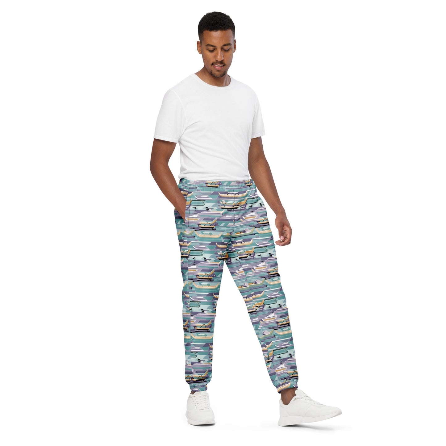 PGP Holiday Sled Scape Unisex Track Pants - Lightweight & Water-Resistant | Stylish Streetwear & Workout Gear