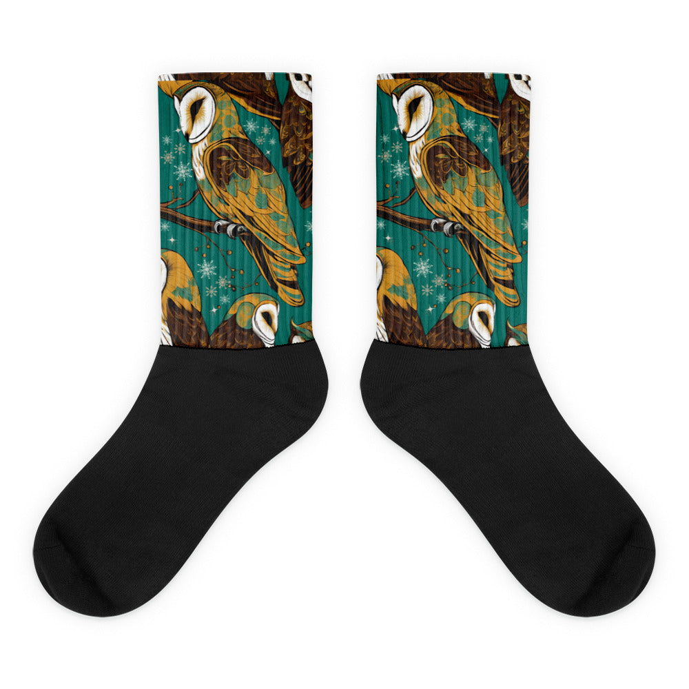 PGP Holiday Socks - Frozen Serenade Print | Cozy Comfort & Winter Elegance