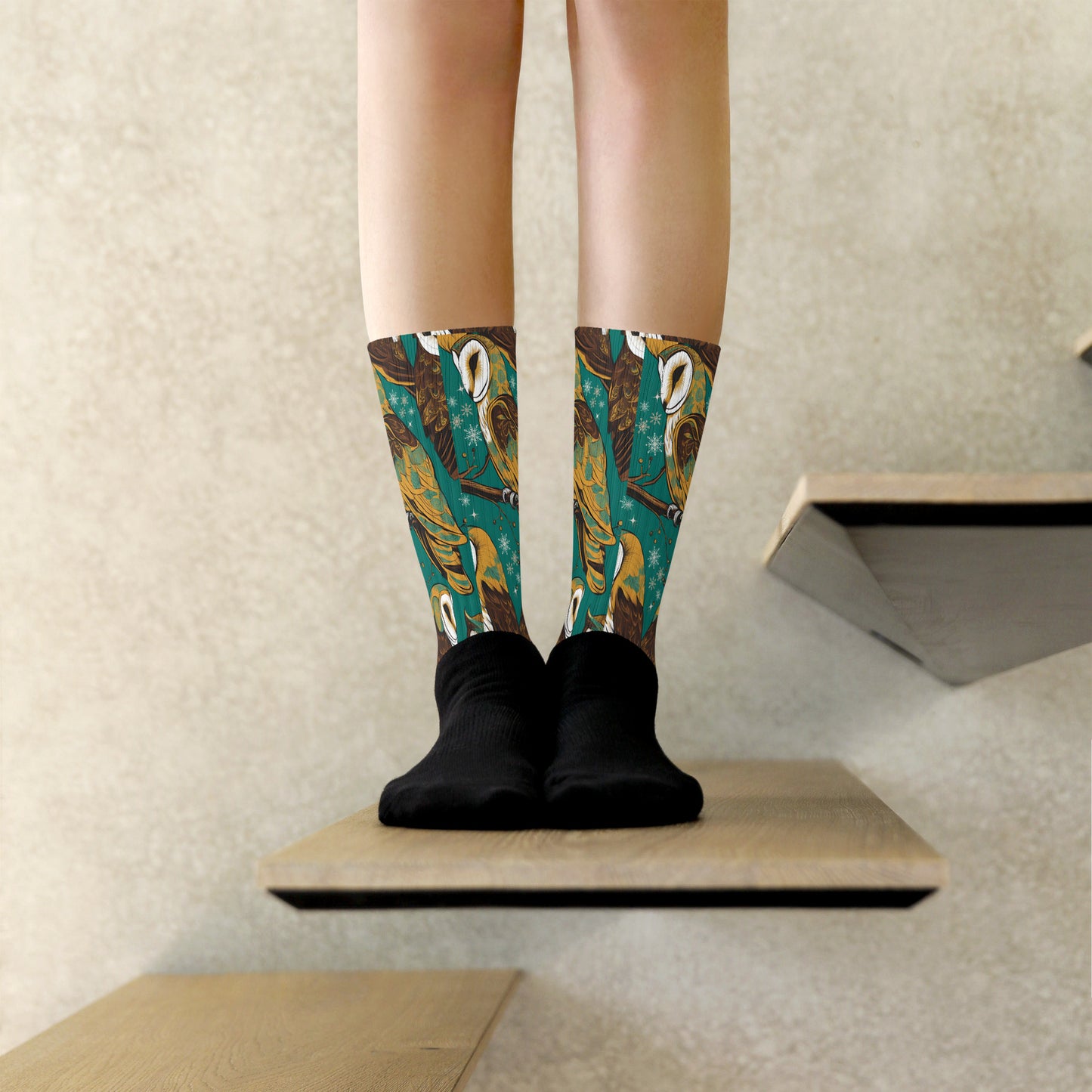 PGP Holiday Socks - Frozen Serenade Print | Cozy Comfort & Winter Elegance