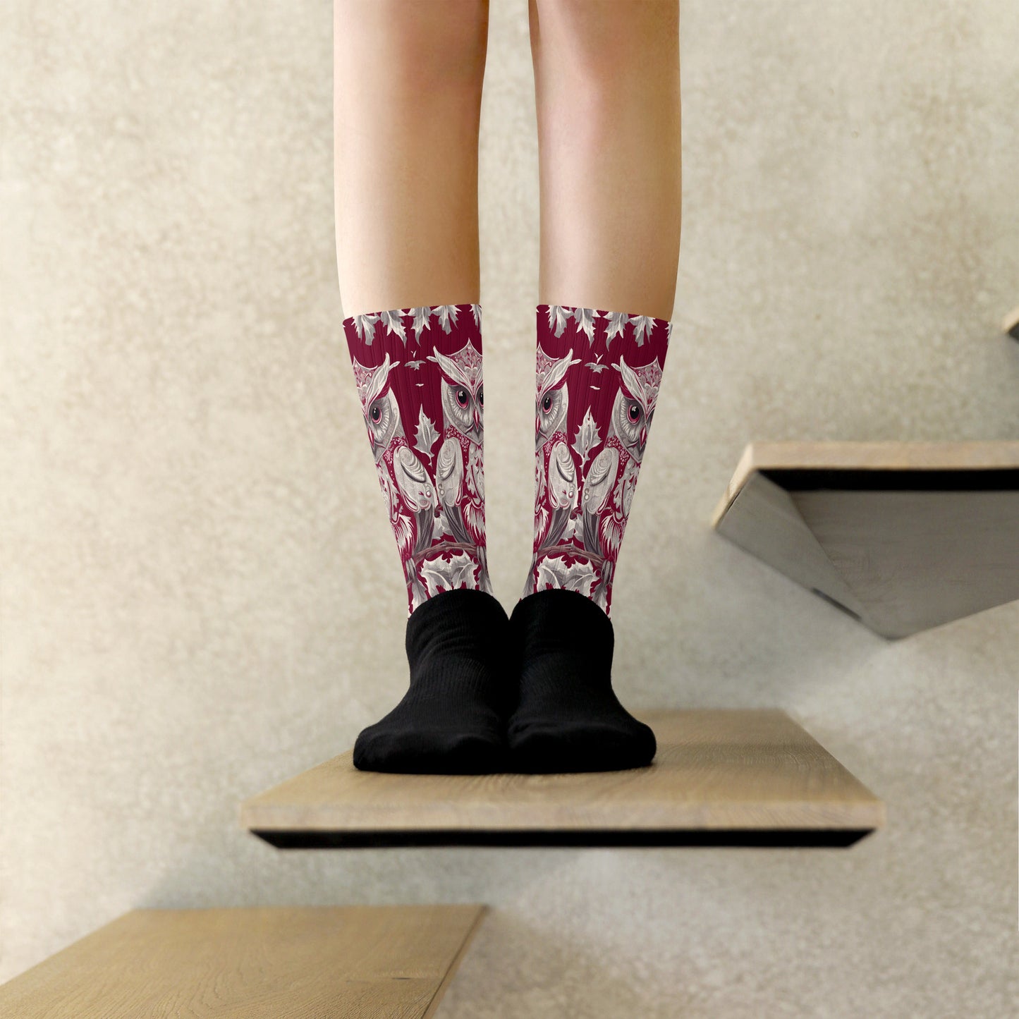 PGP Holiday Socks - Whispers in the Snow Print | Cushioned Comfort & Bold Design