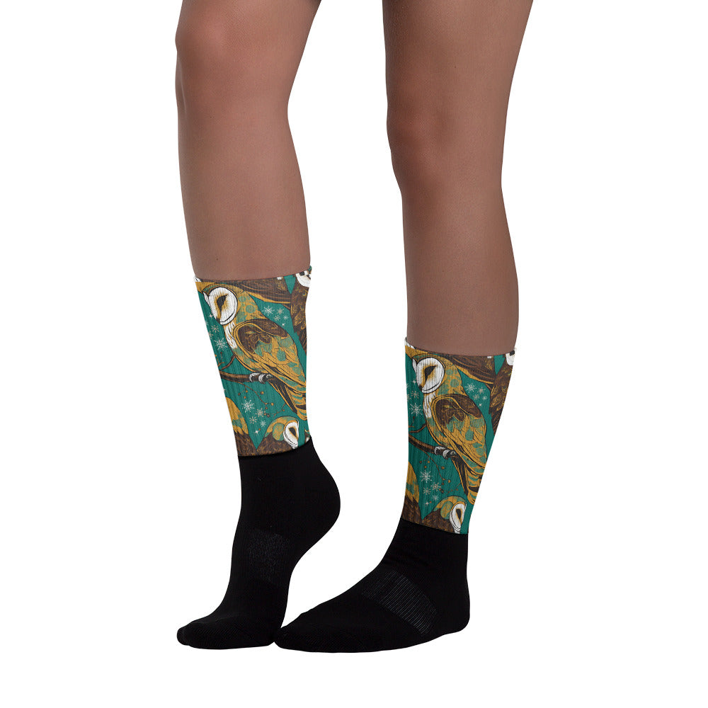 PGP Holiday Socks - Frozen Serenade Print | Cozy Comfort & Winter Elegance