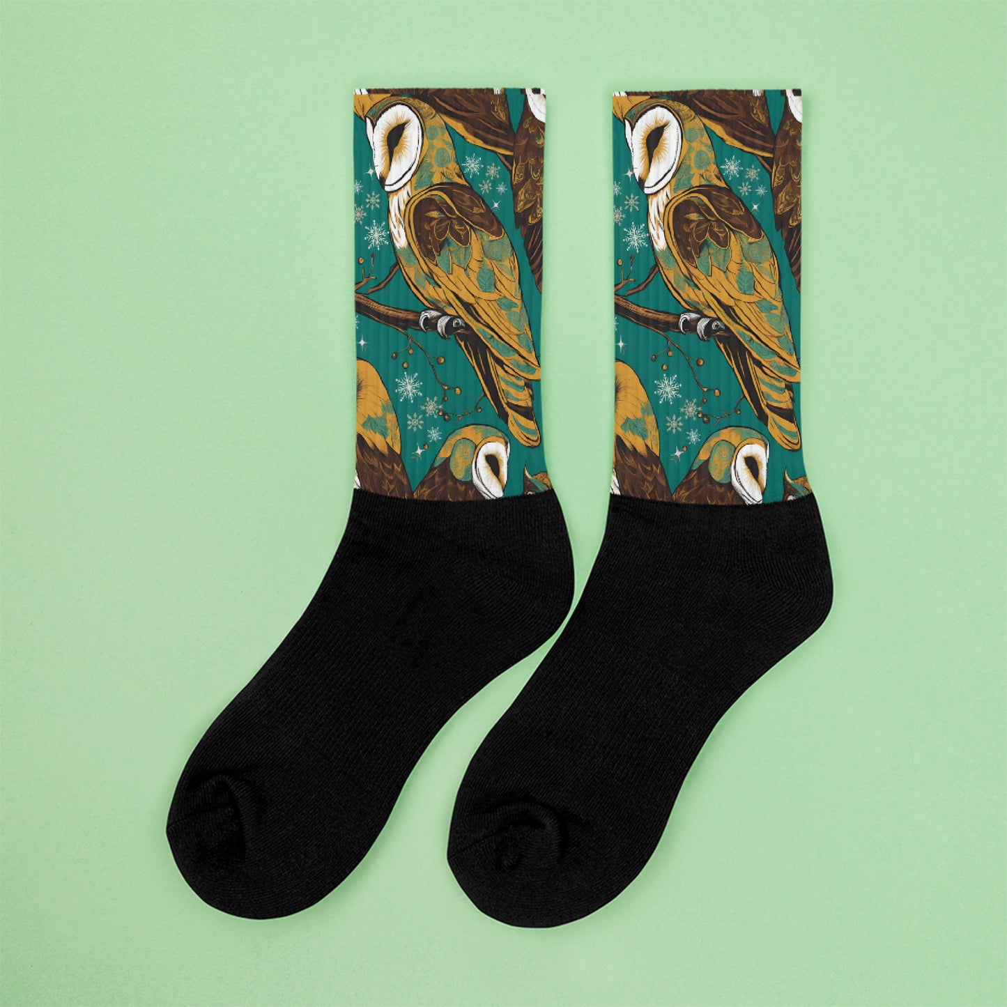 PGP Holiday Socks - Frozen Serenade Print | Cozy Comfort & Winter Elegance