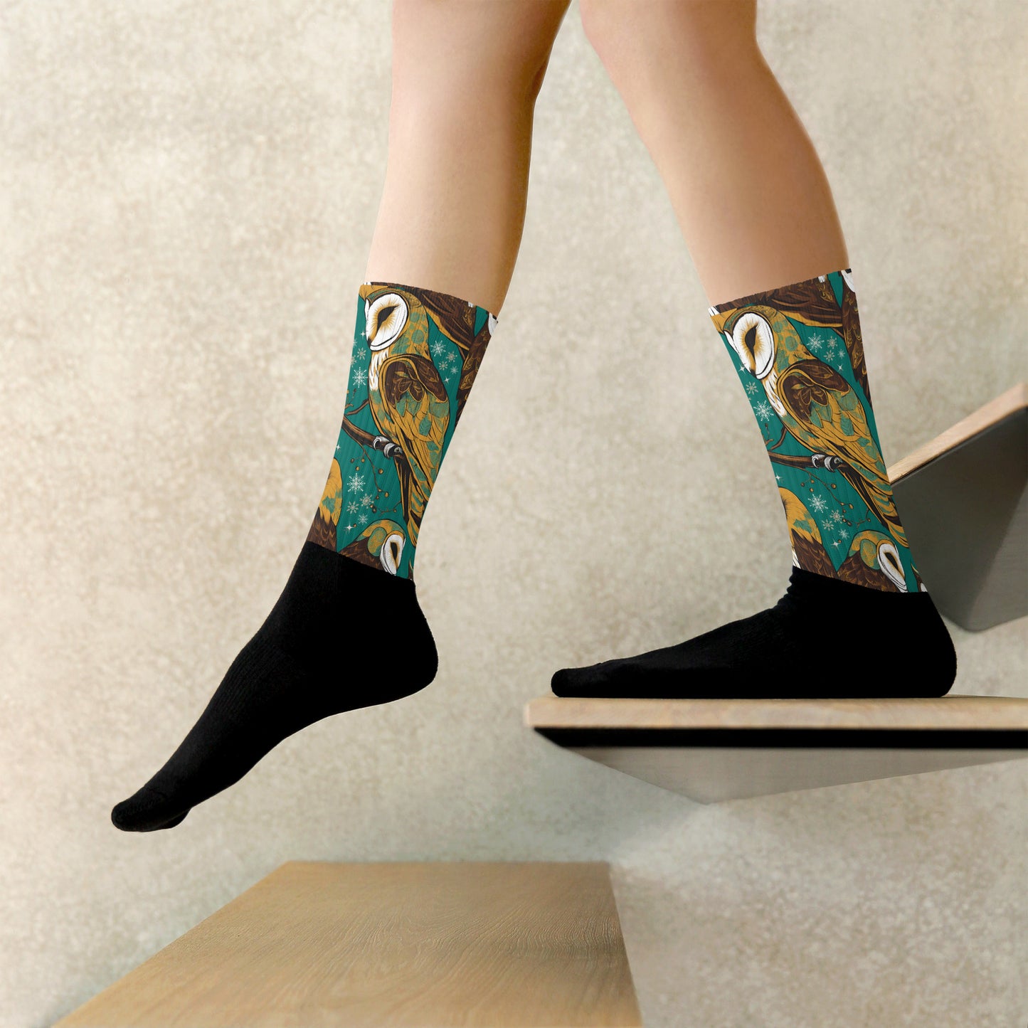 PGP Holiday Socks - Frozen Serenade Print | Cozy Comfort & Winter Elegance
