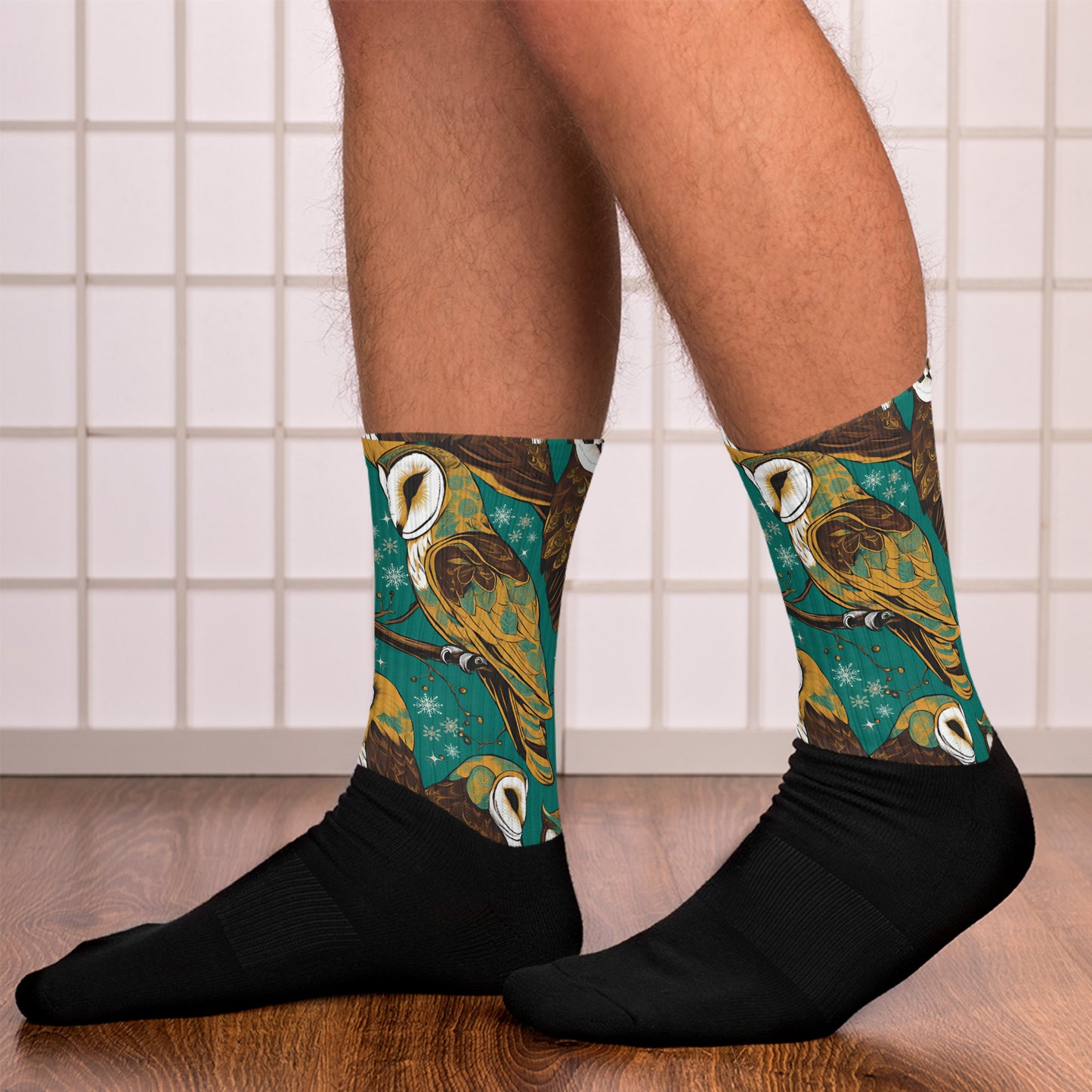 PGP Holiday Socks - Frozen Serenade Print | Cozy Comfort & Winter Elegance