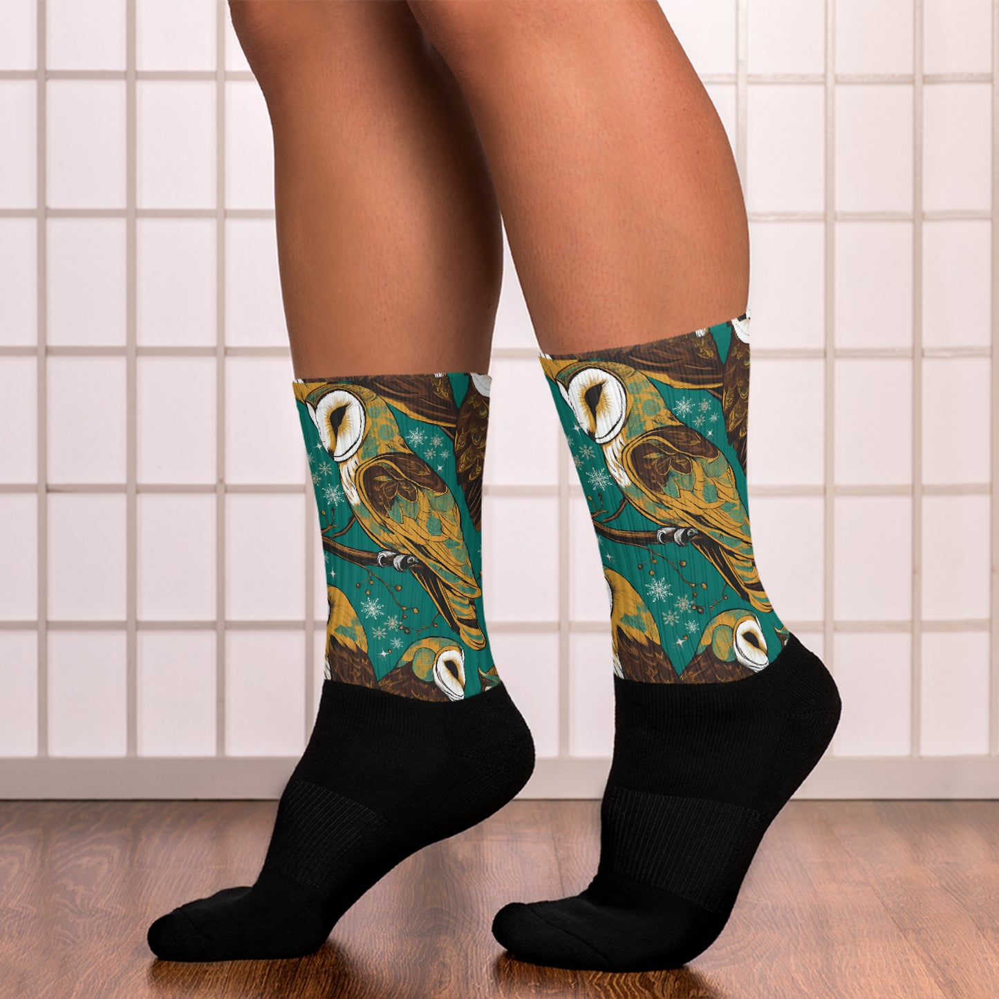 PGP Holiday Socks - Frozen Serenade Print | Cozy Comfort & Winter Elegance