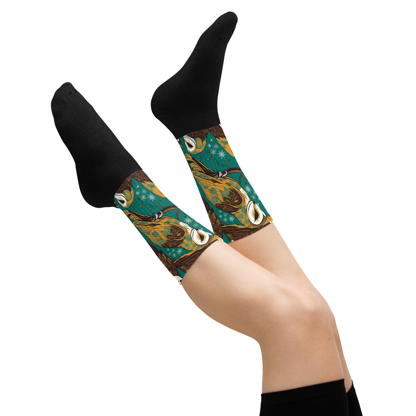 PGP Holiday Socks - Frozen Serenade Print | Cozy Comfort & Winter Elegance