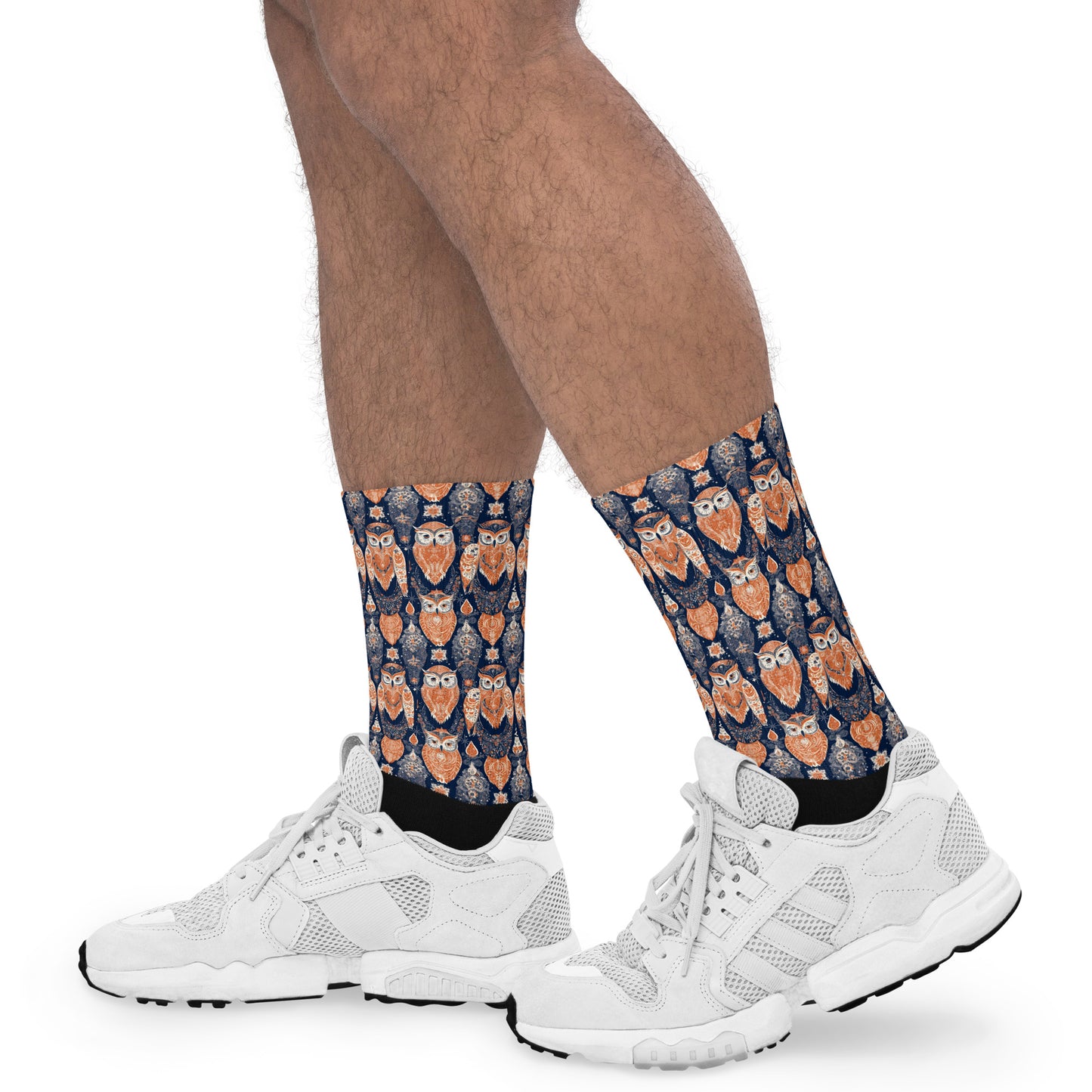 PGP Holiday Socks - Ivory Embers Print | Cushioned Comfort & Elegant Style