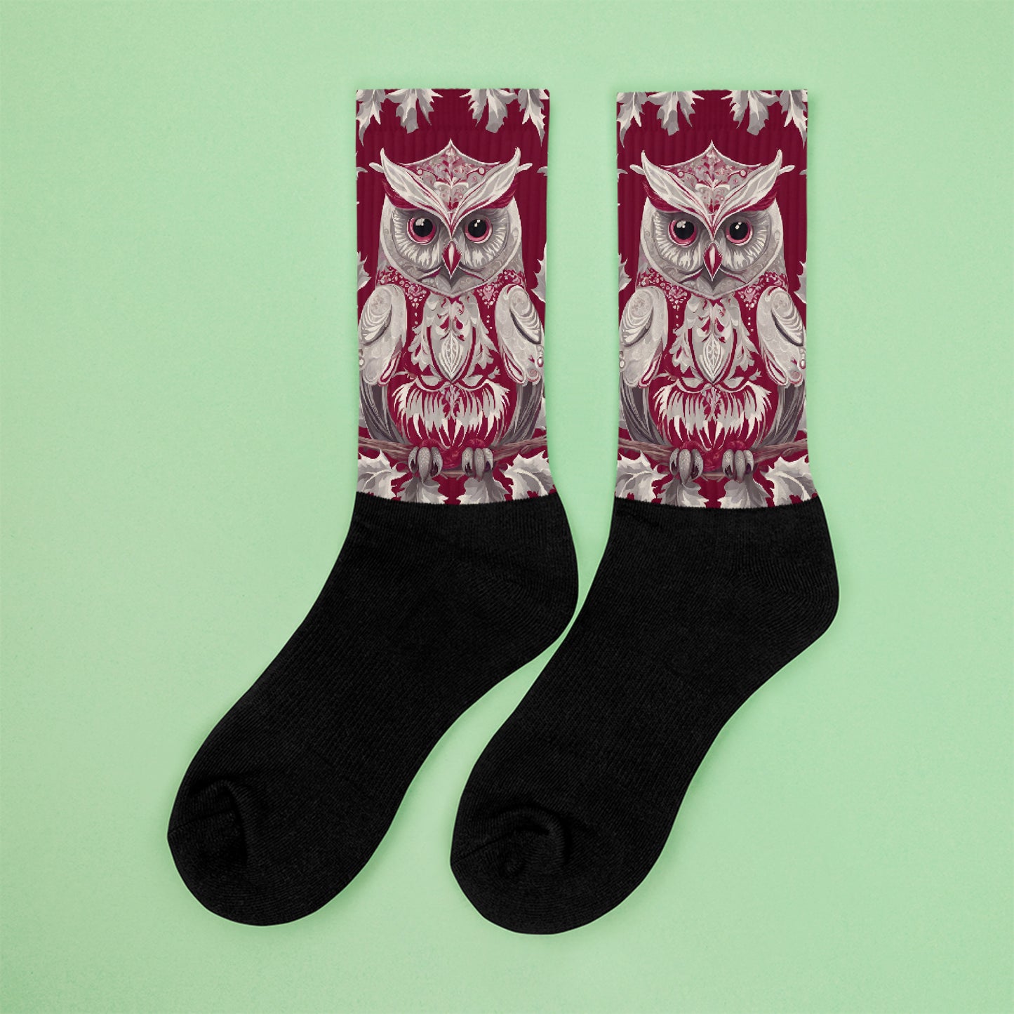 PGP Holiday Socks - Whispers in the Snow Print | Cushioned Comfort & Bold Design