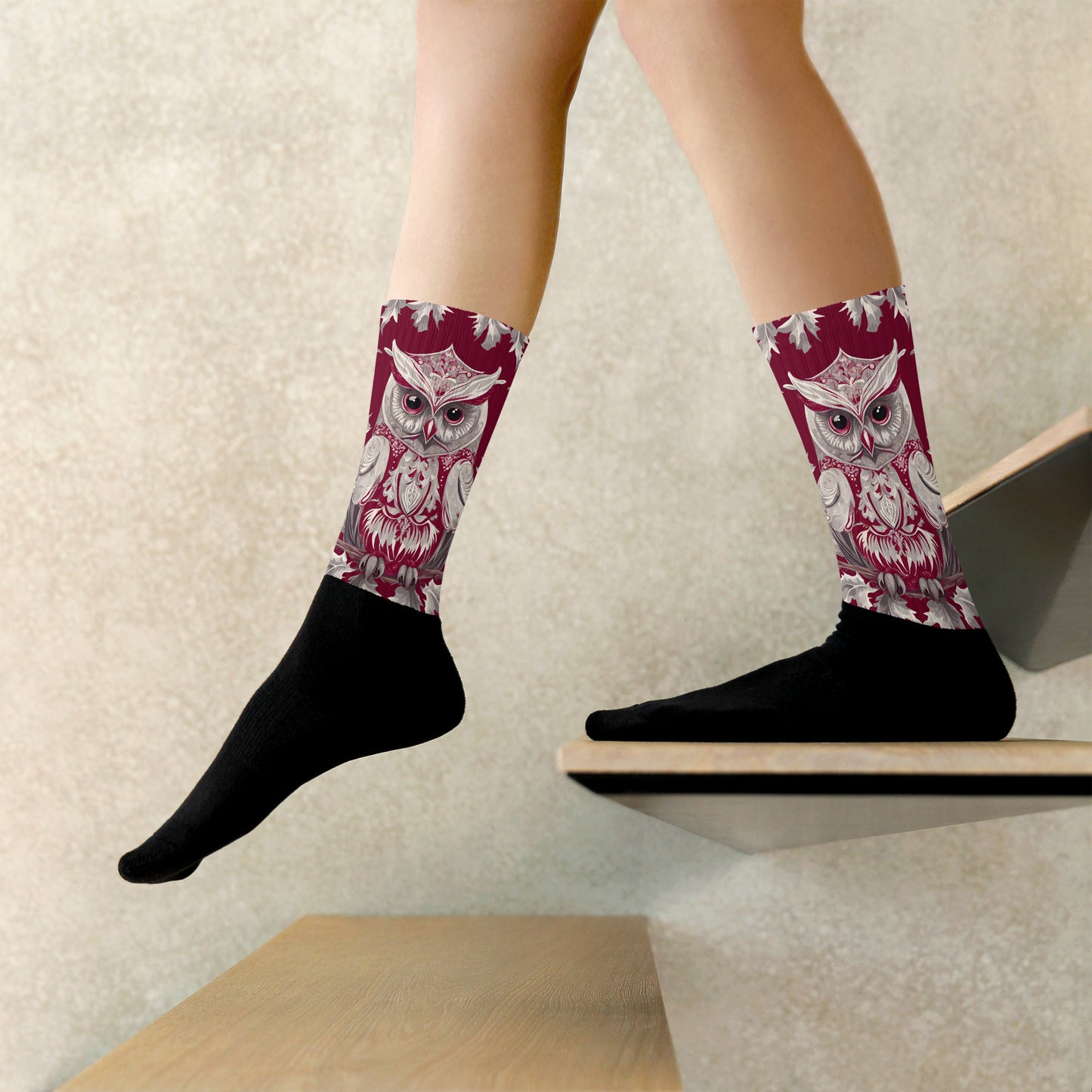 PGP Holiday Socks - Whispers in the Snow Print | Cushioned Comfort & Bold Design