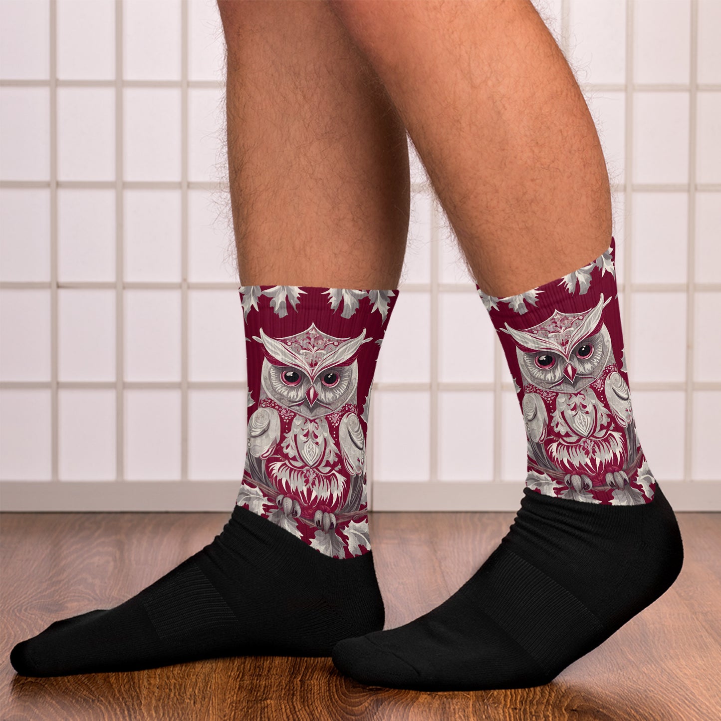 PGP Holiday Socks - Whispers in the Snow Print | Cushioned Comfort & Bold Design