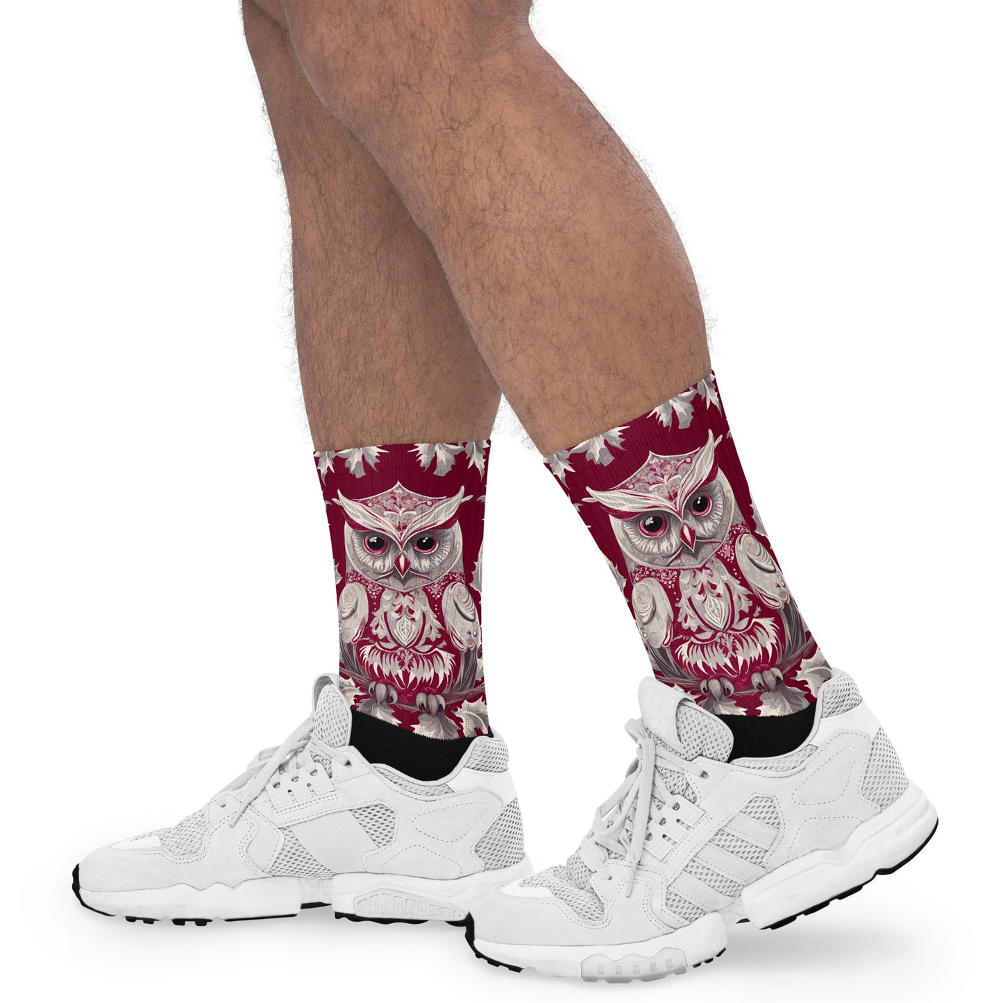 PGP Holiday Socks - Whispers in the Snow Print | Cushioned Comfort & Bold Design