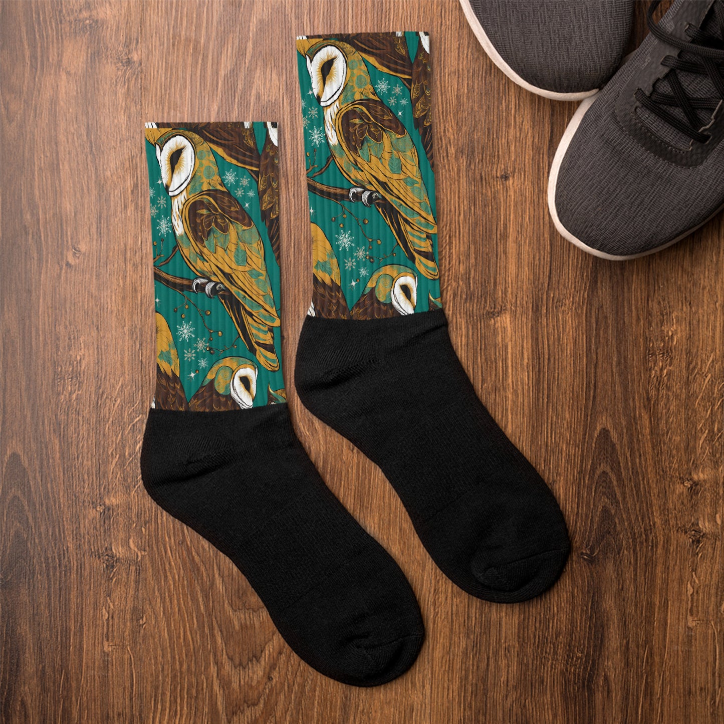 PGP Holiday Socks - Frozen Serenade Print | Cozy Comfort & Winter Elegance