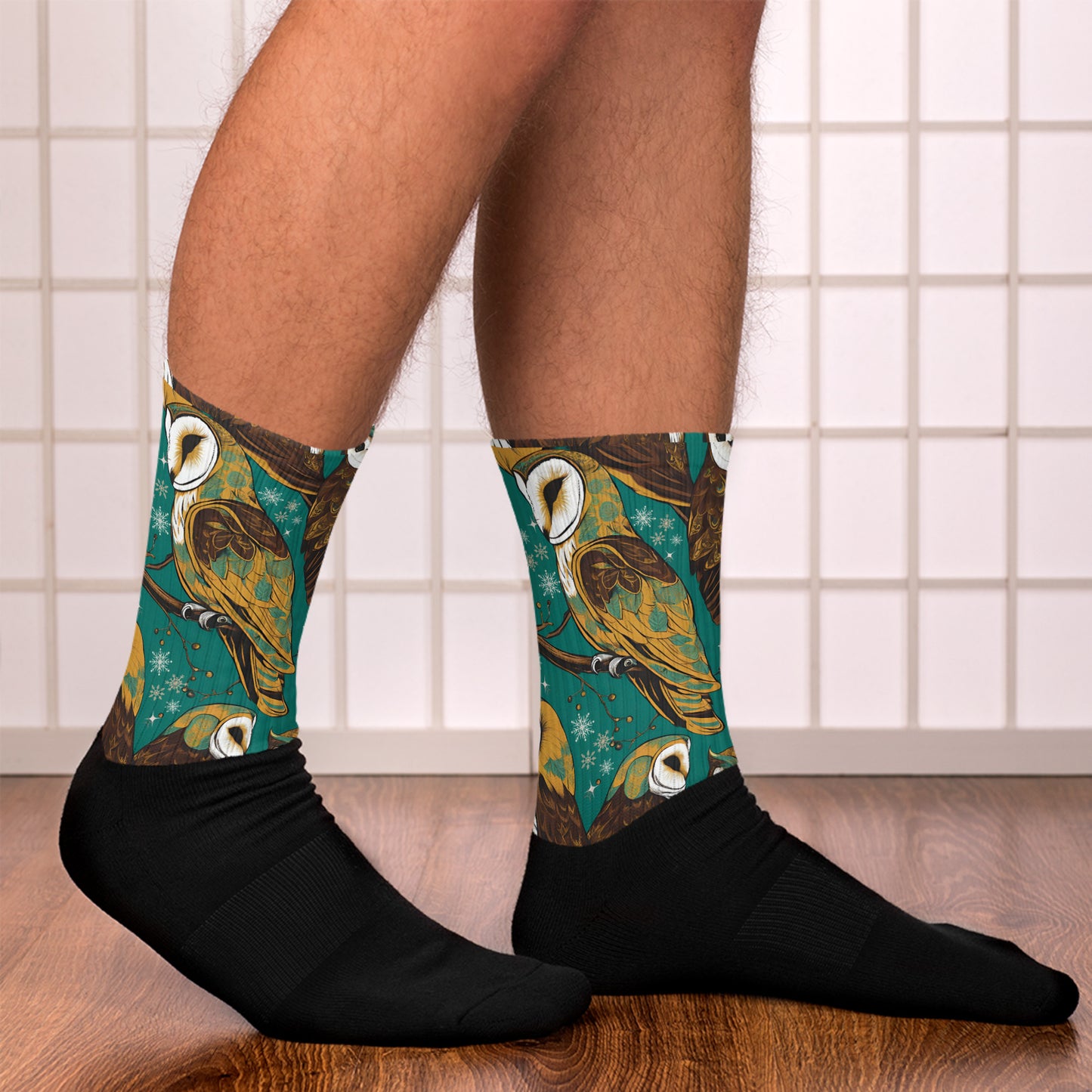 PGP Holiday Socks - Frozen Serenade Print | Cozy Comfort & Winter Elegance