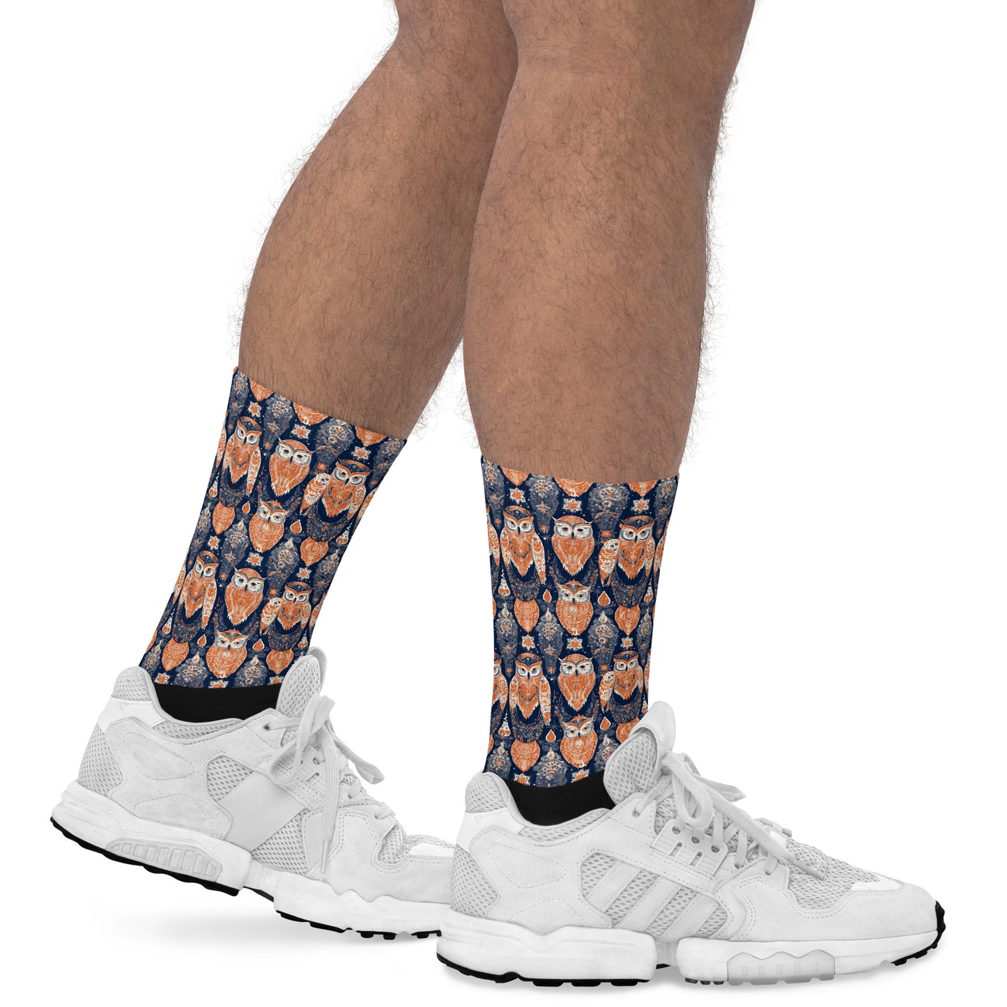 PGP Holiday Socks - Ivory Embers Print | Cushioned Comfort & Elegant Style