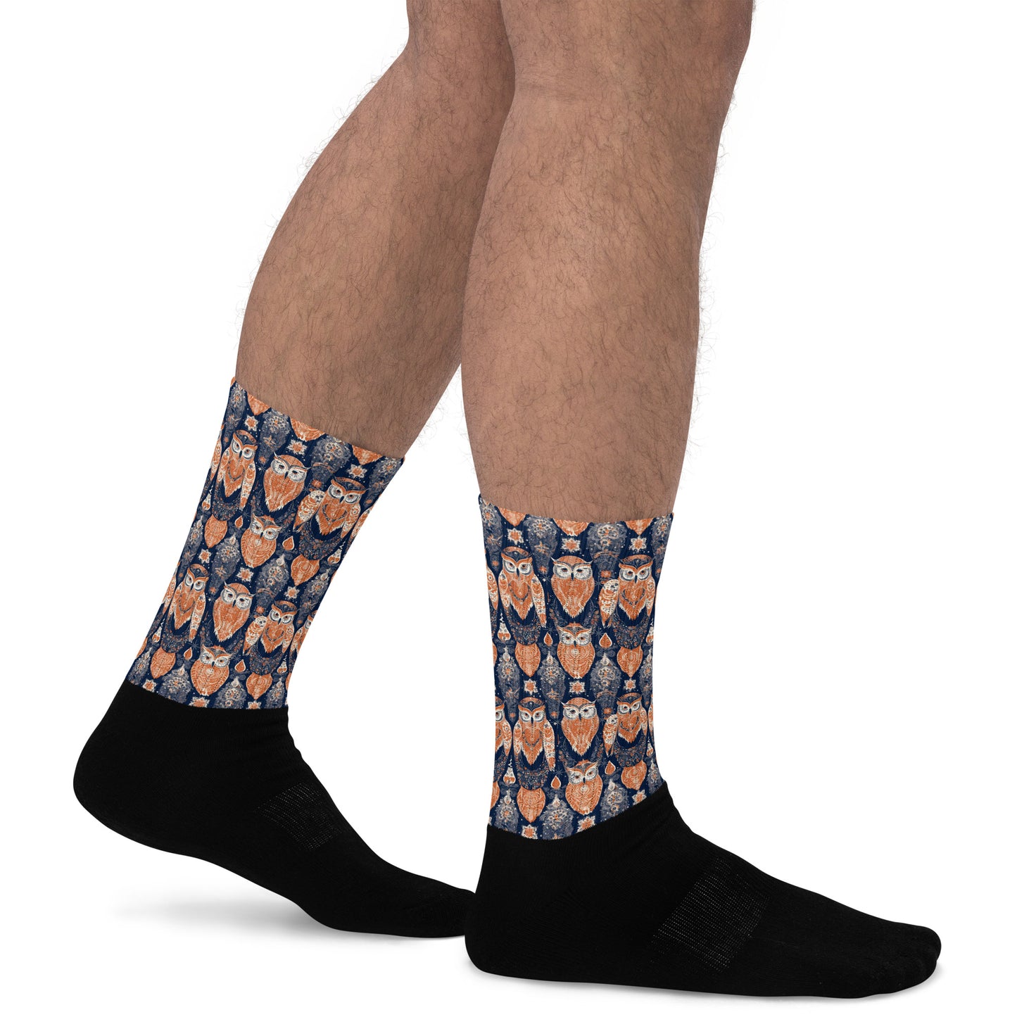 PGP Holiday Socks - Ivory Embers Print | Cushioned Comfort & Elegant Style