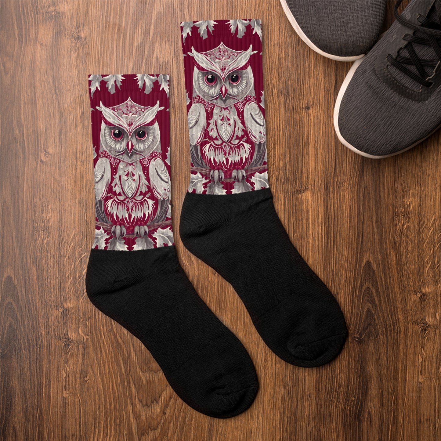 PGP Holiday Socks - Whispers in the Snow Print | Cushioned Comfort & Bold Design