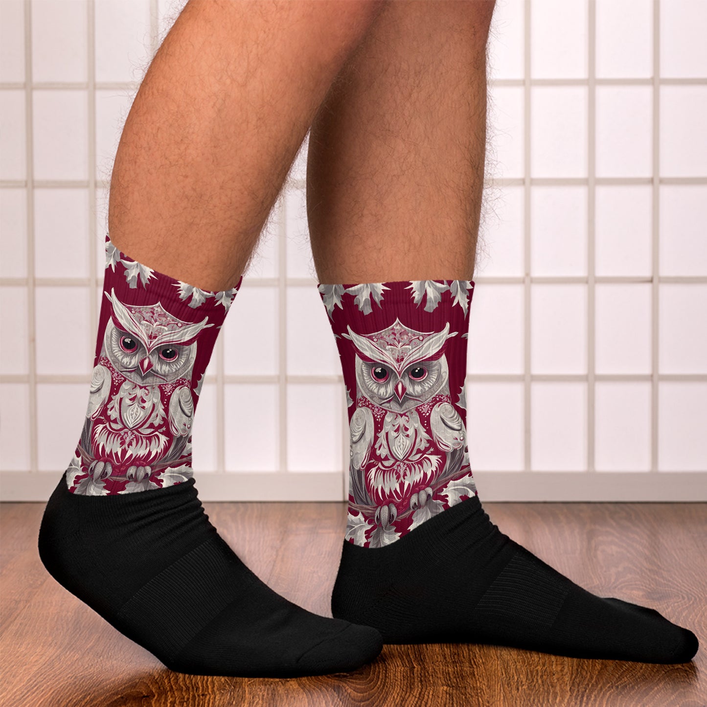 PGP Holiday Socks - Whispers in the Snow Print | Cushioned Comfort & Bold Design