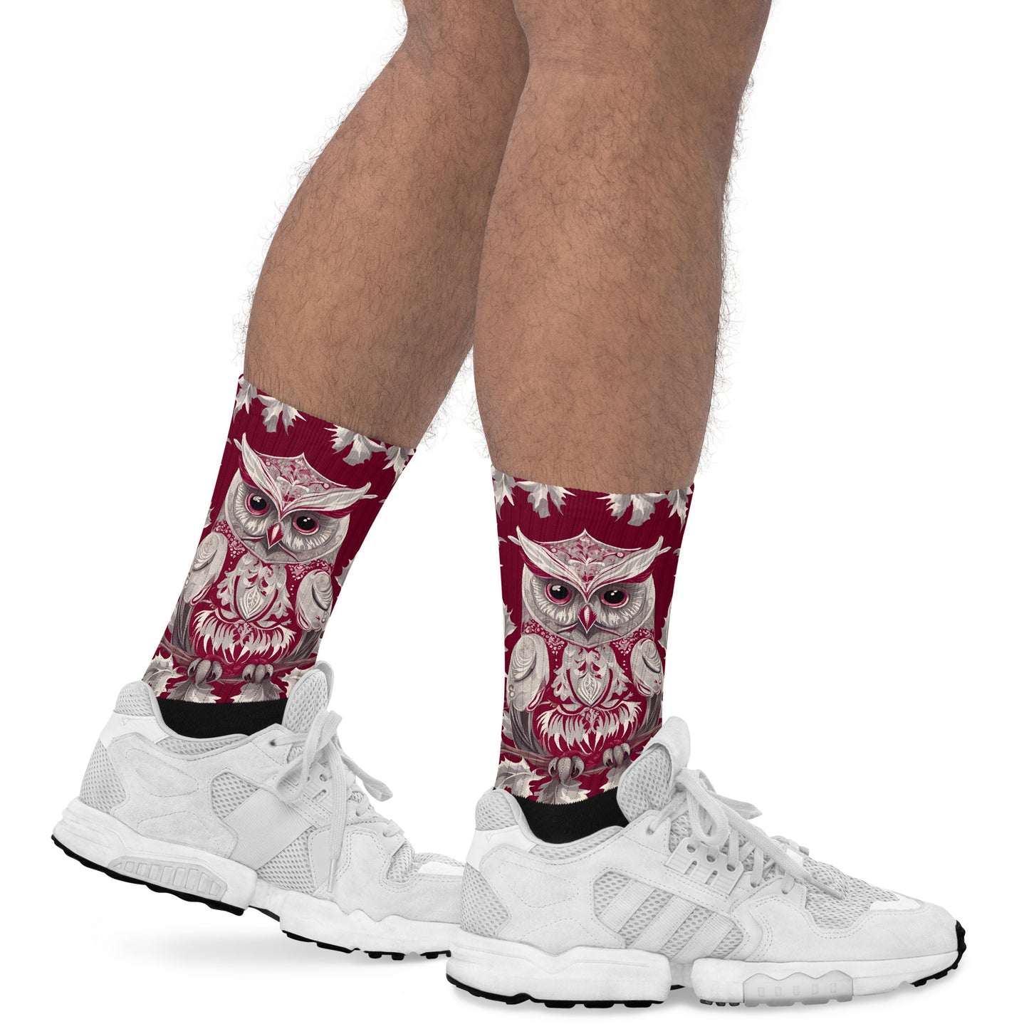 PGP Holiday Socks - Whispers in the Snow Print | Cushioned Comfort & Bold Design