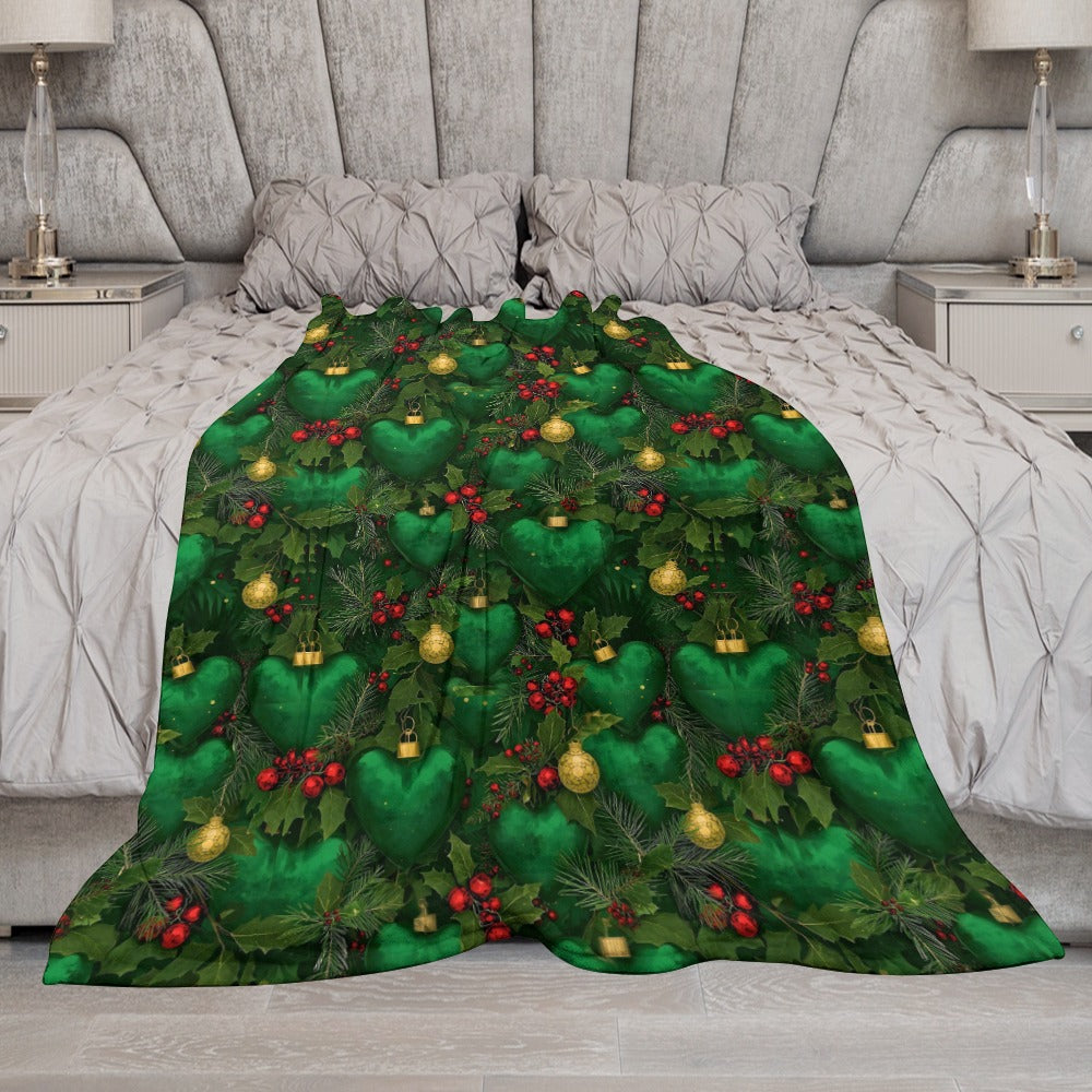 PGP Holiday 2025 Evergreen Heart Ultra-Soft Flannel Blanket — Voted #1