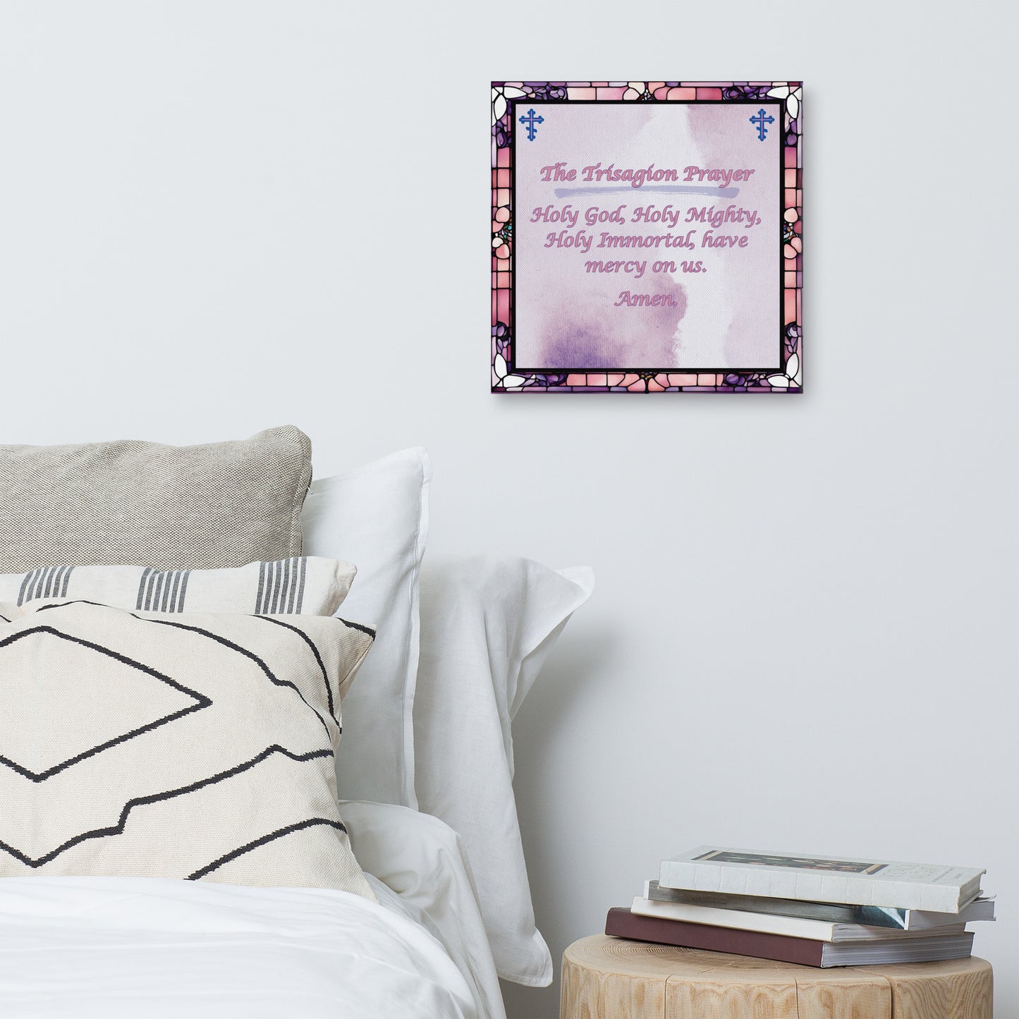 Orthodox Christmas Jigsaw Puzzle – The Trisagion Prayer, Stained Glass Design