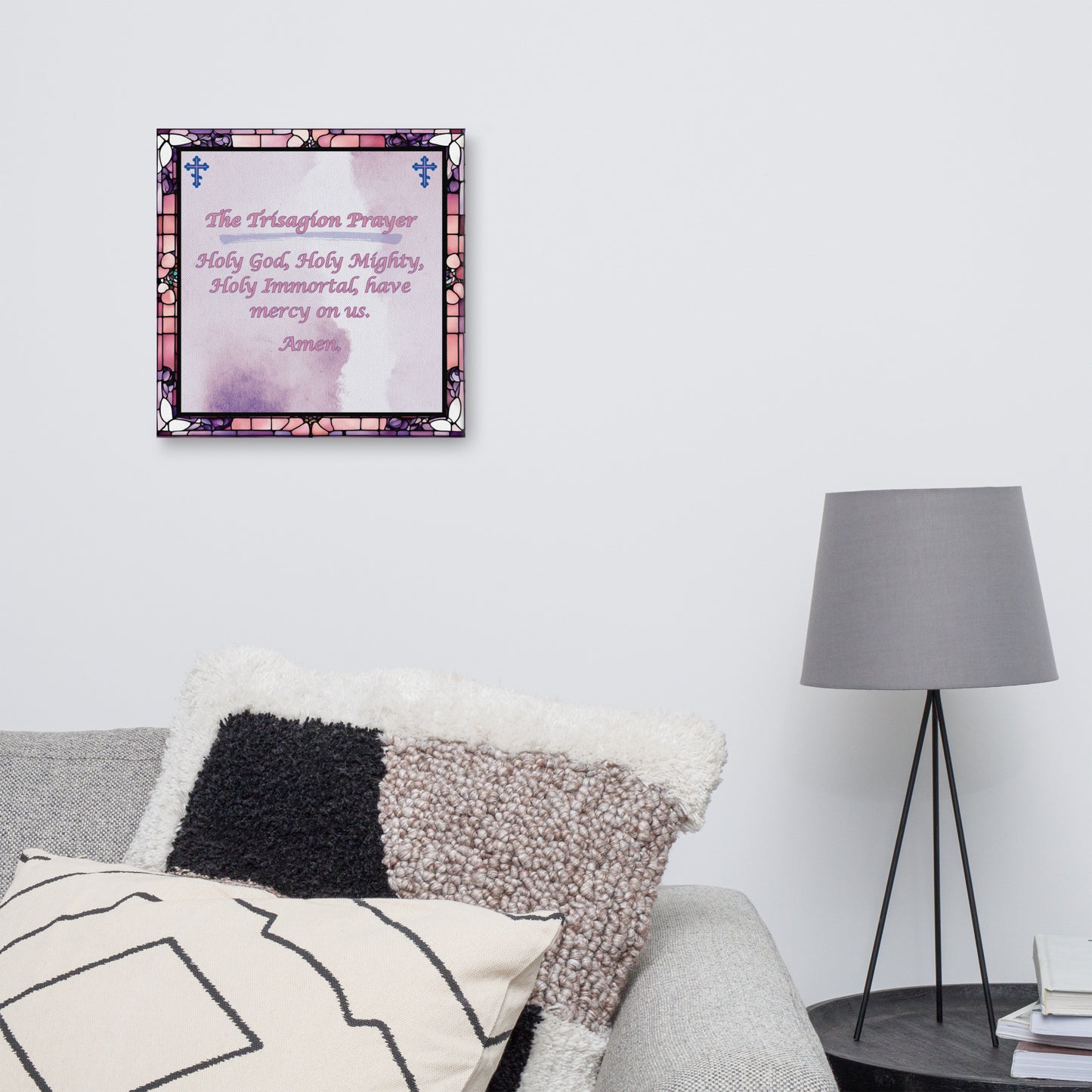 Orthodox Christmas Jigsaw Puzzle – The Trisagion Prayer, Stained Glass Design