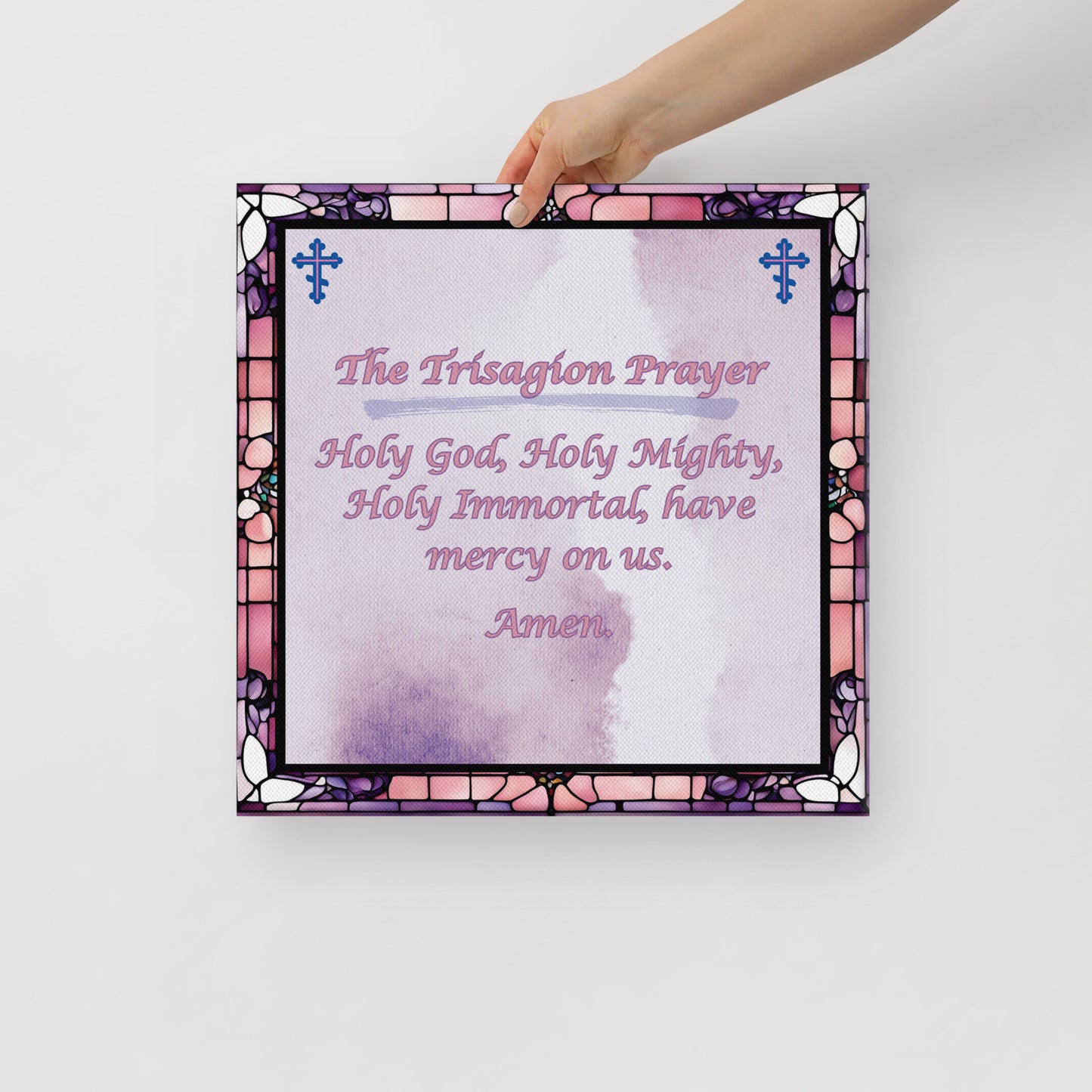 Orthodox Christmas Jigsaw Puzzle – The Trisagion Prayer, Stained Glass Design
