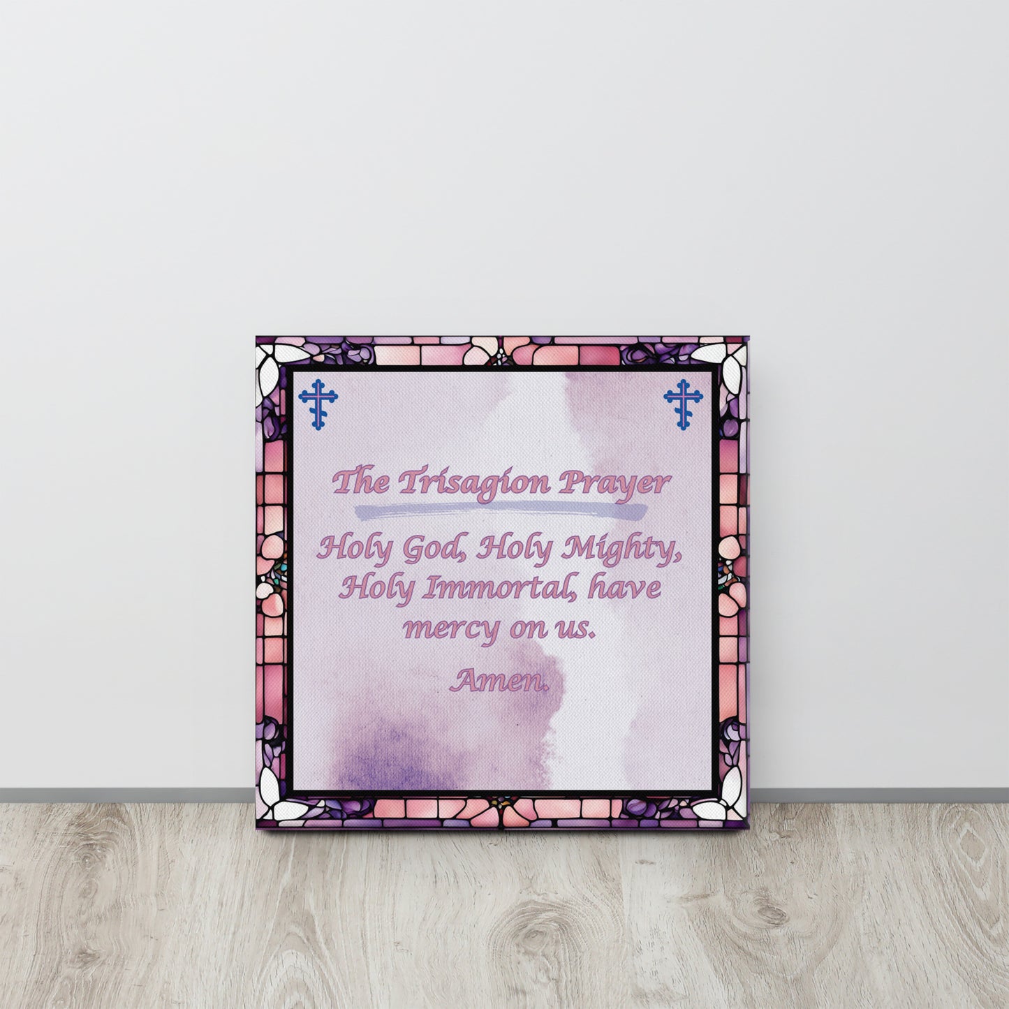 Orthodox Christmas Jigsaw Puzzle – The Trisagion Prayer, Stained Glass Design